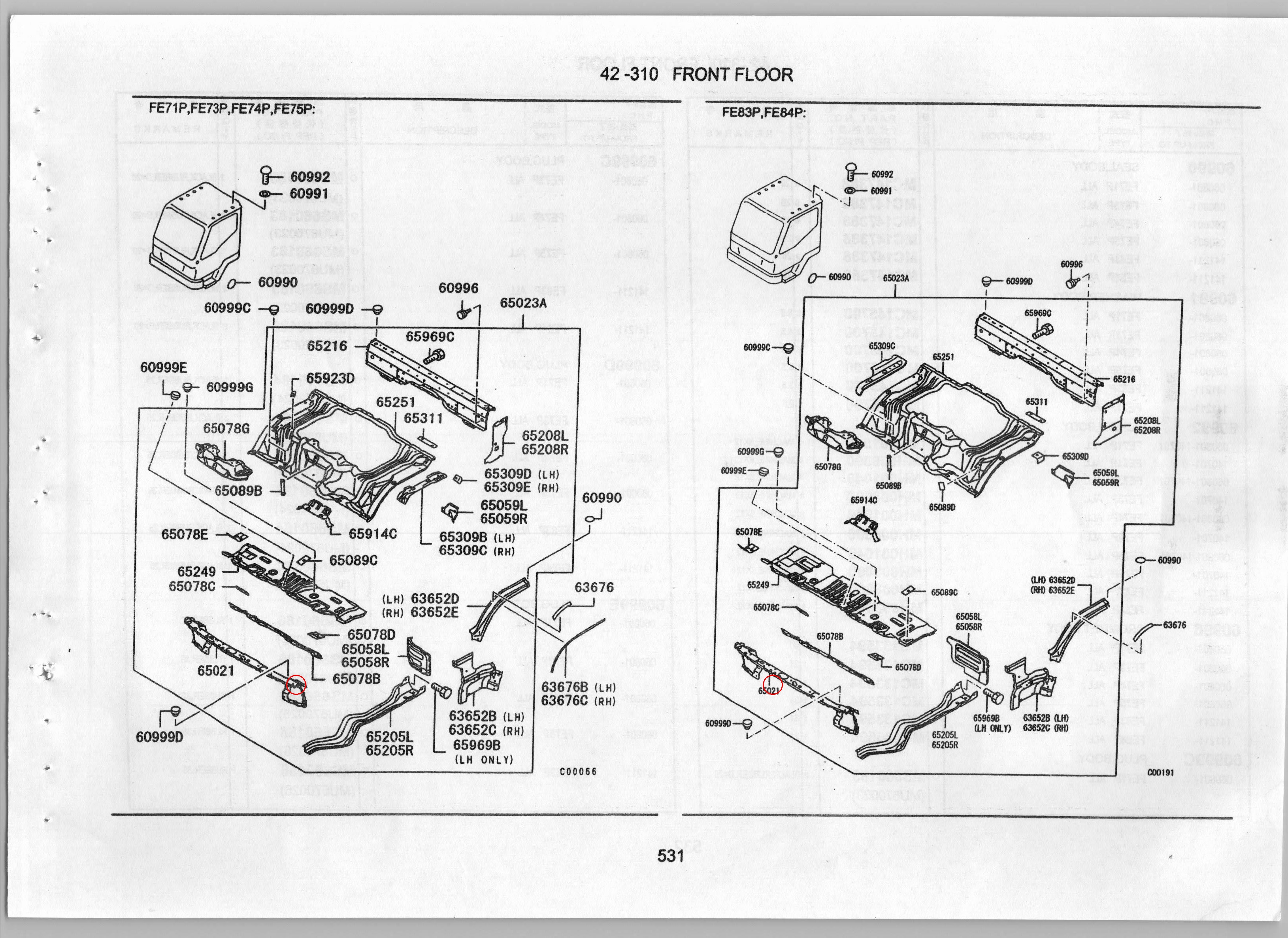 Diagram MK704156 CROSSMEMBER, FLOOR FR END - Mitsubishi