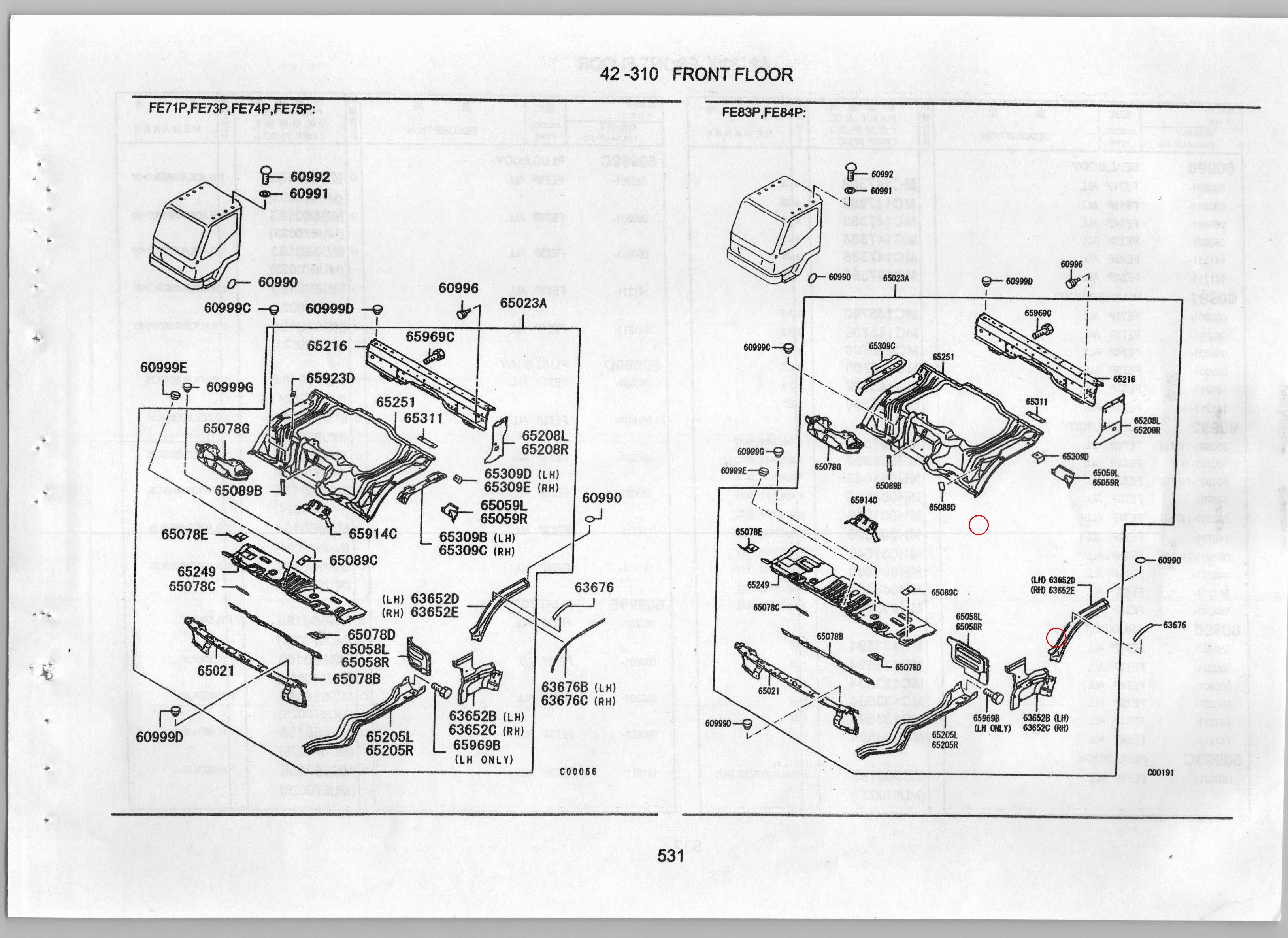 Diagram MB395062 PLATE, FR FLOOR - Mitsubishi