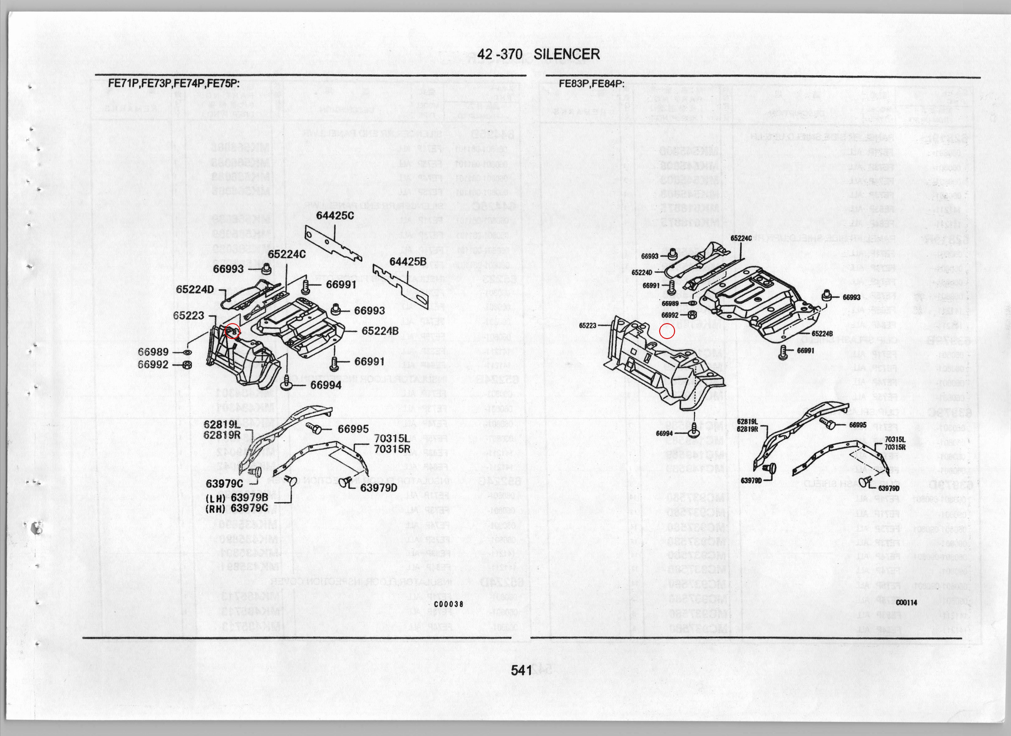 Diagram MC980107 WASHER,ENG ROOM INSULATOR - Mitsubishi