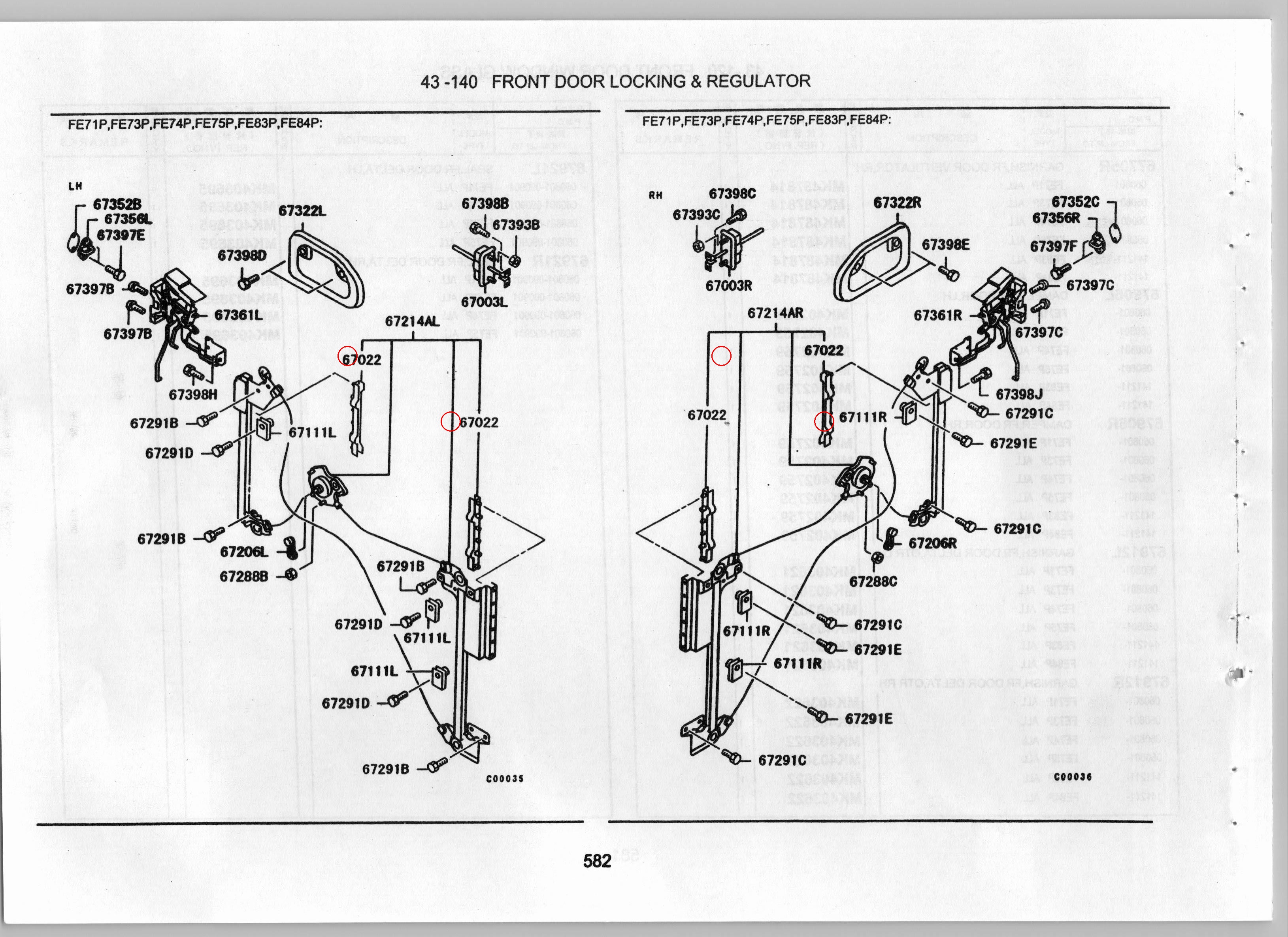Diagram MK488233 SASH,FR DOOR WINDOW - Mitsubishi