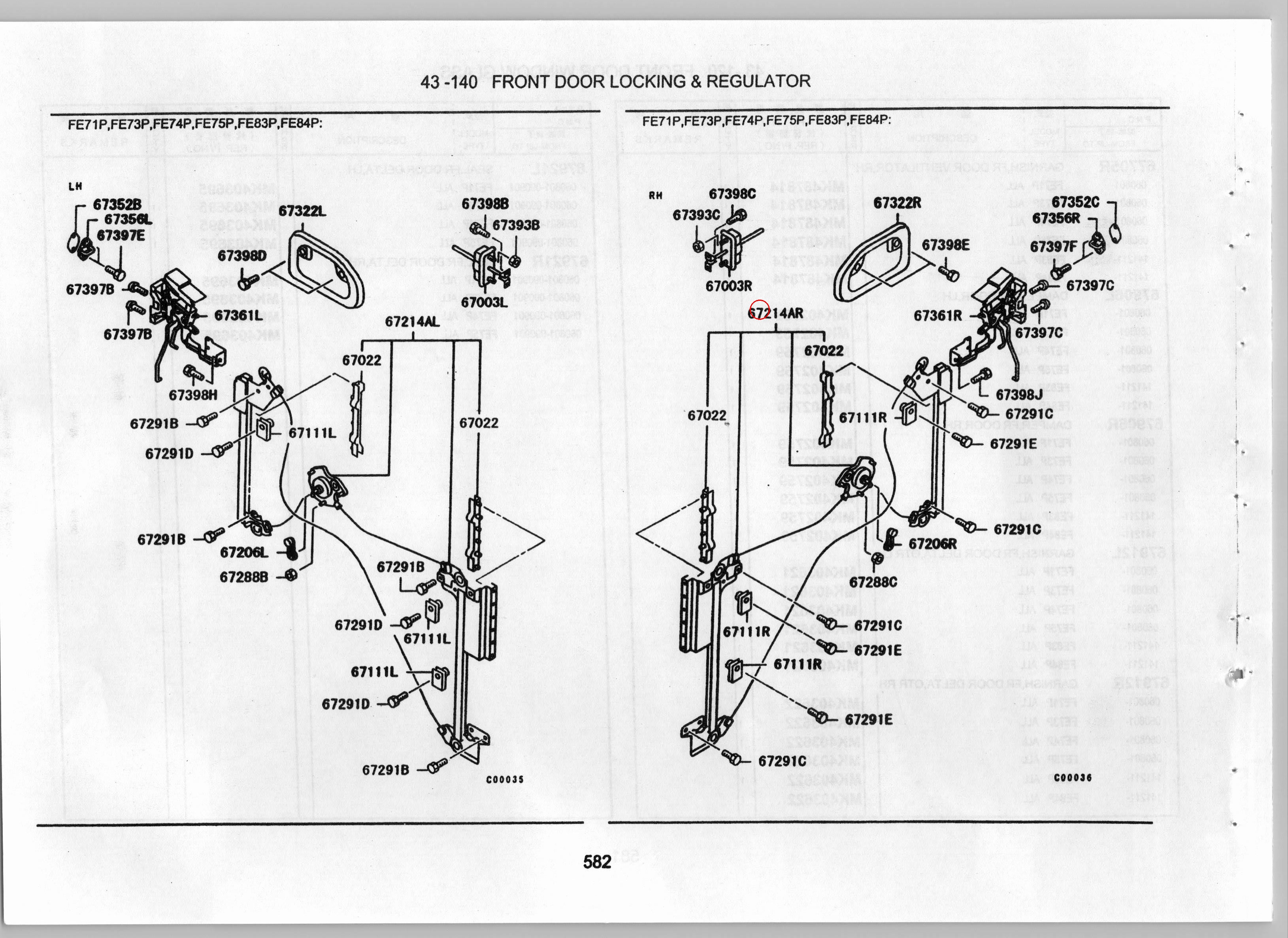 Diagram ML259686 REGULATOR ASSY,FR DOOR WINDOW,RH - Mitsubishi