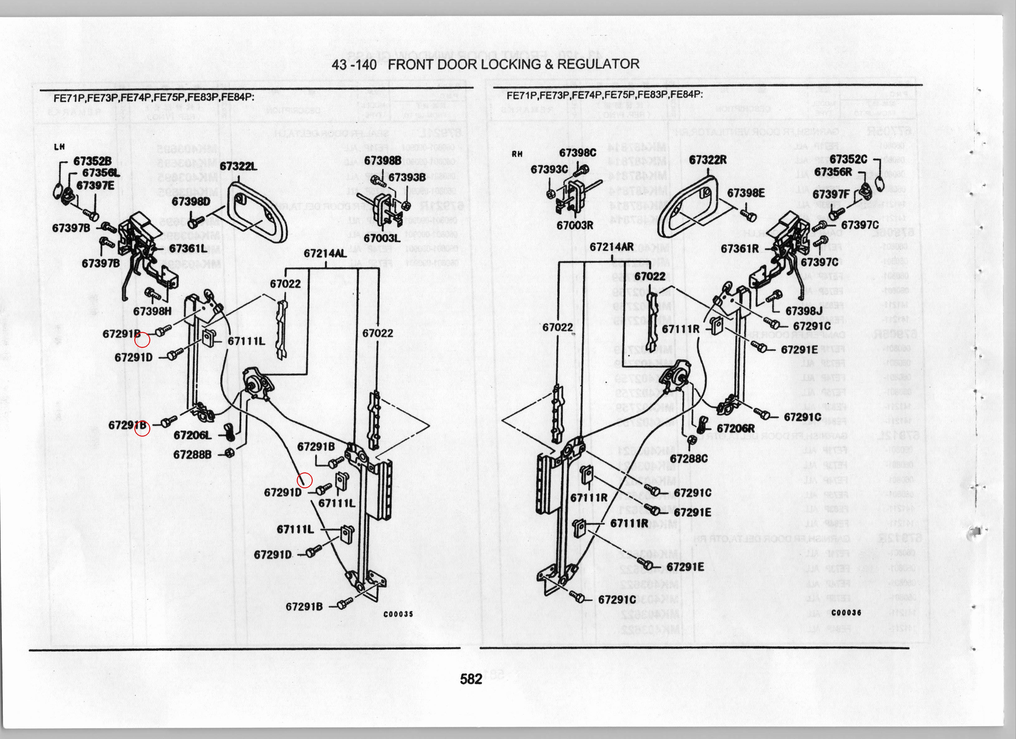 Diagram MF140201 BOLT,FR DOOR WINDOW REGULATOR - Mitsubishi