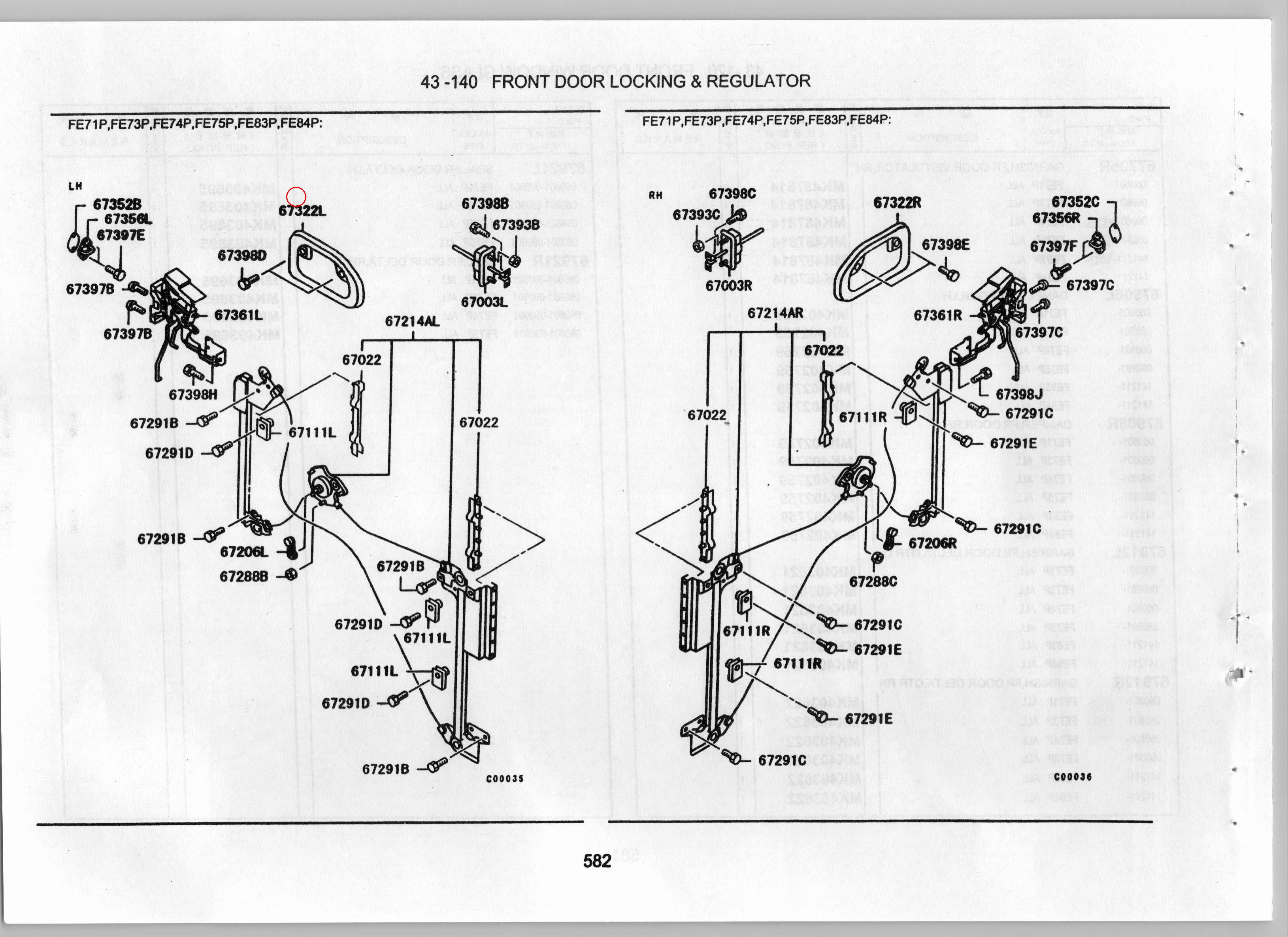 Diagram MK403650 HANDLE,FR DOOR OUTSIDE,LH - Mitsubishi