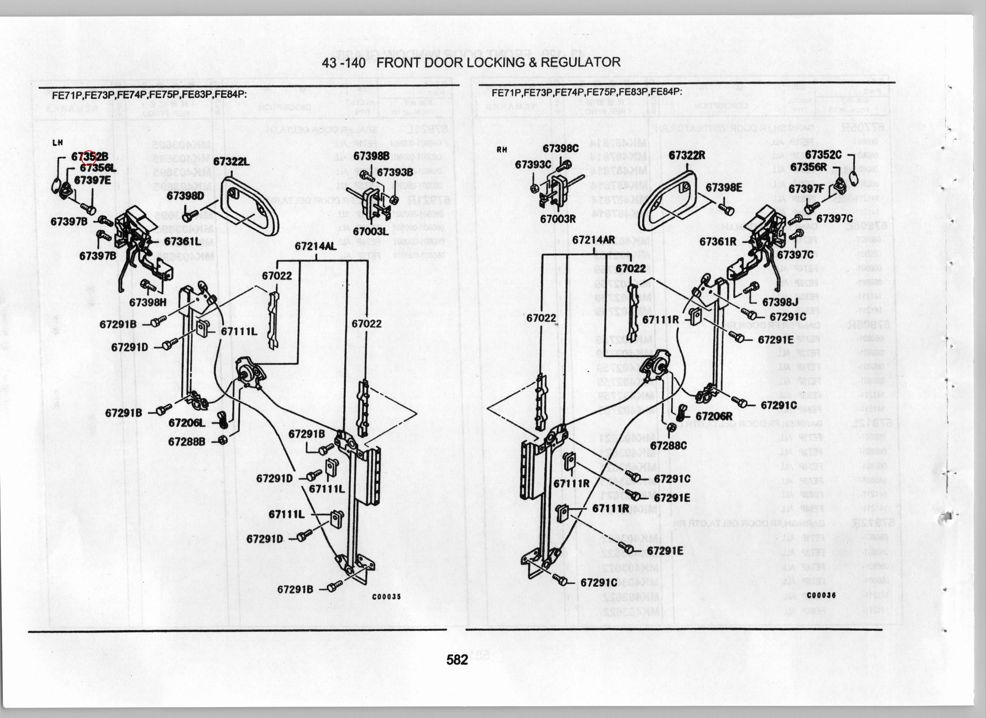 Diagram MK402055 STRIKER,FR DOOR LATCH,LH - Mitsubishi