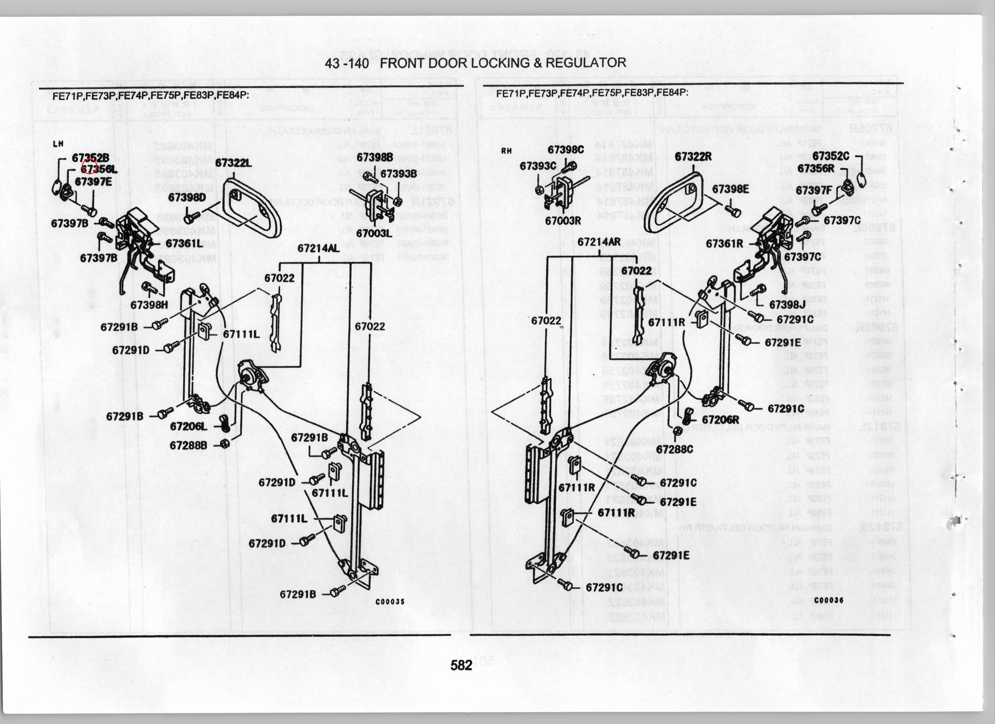 Diagram MB069727 SCREW,FR DOOR LOCKING - Mitsubishi