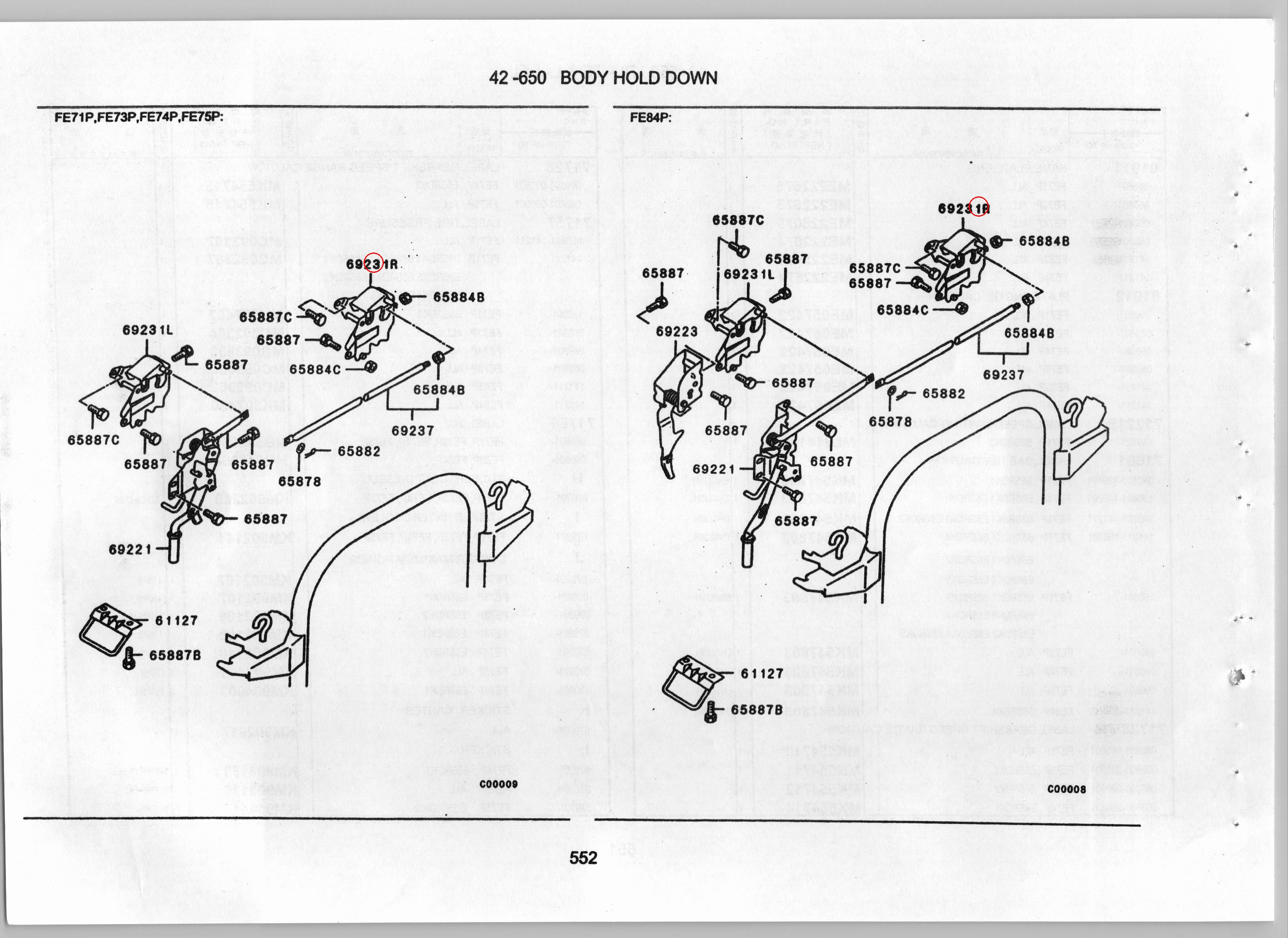 Diagram MB395147 LINK,CAB HOLD-DOWN,RH - Mitsubishi