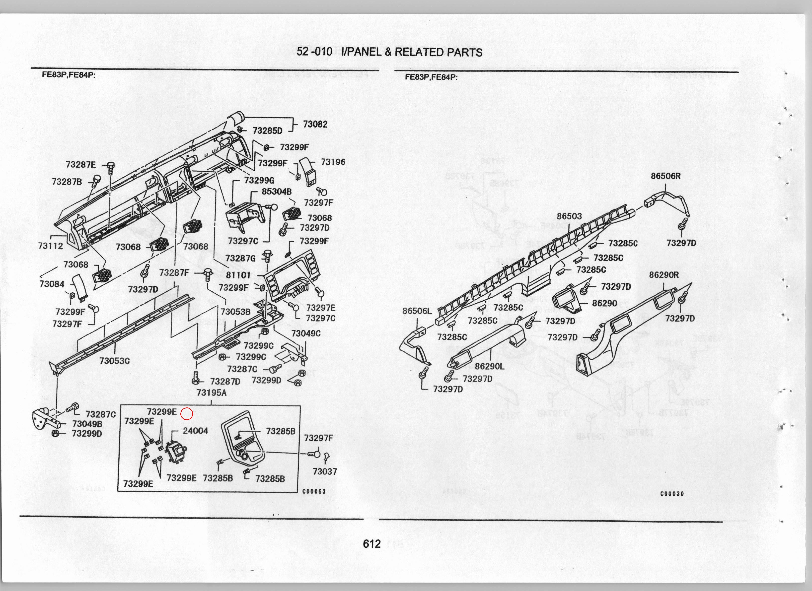 Diagram MK566036 PANEL ASSY,INSTRUMENT,UPR CTR - Mitsubishi