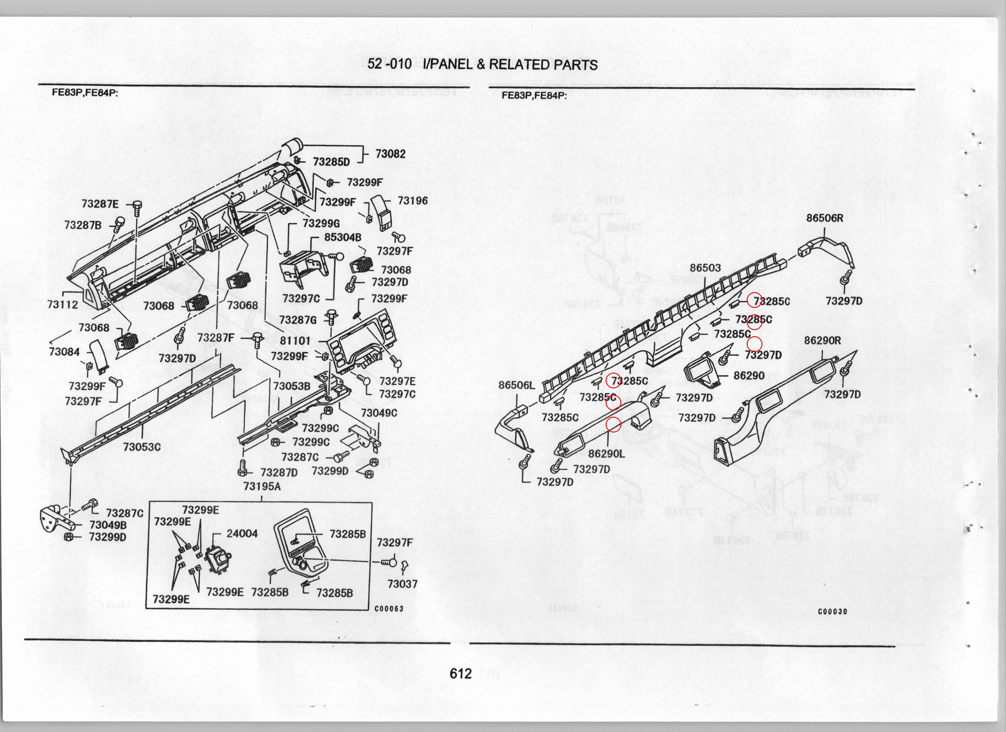 Diagram MB325298 CLIP,INSTRUMENT PANEL - Mitsubishi