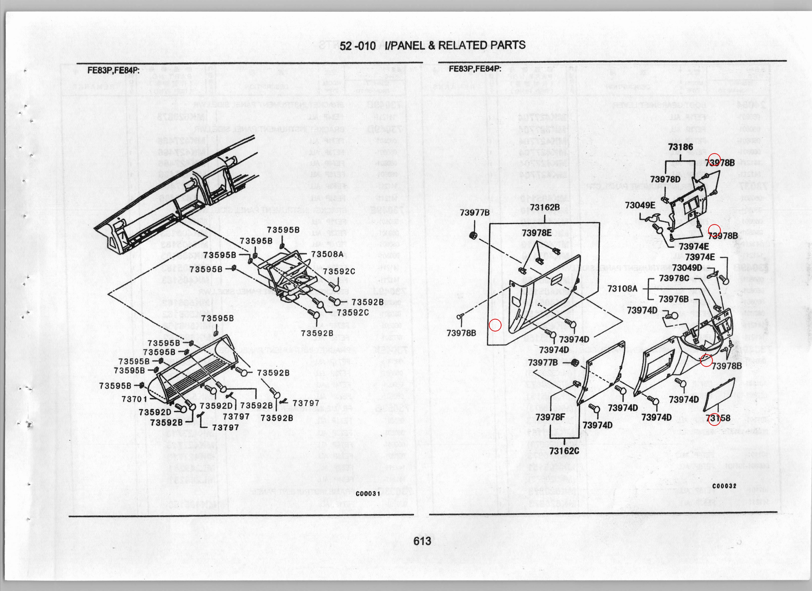 Diagram MK405139 CLIP,INSTRUMENT PANEL UNDER TRIM - Mitsubishi