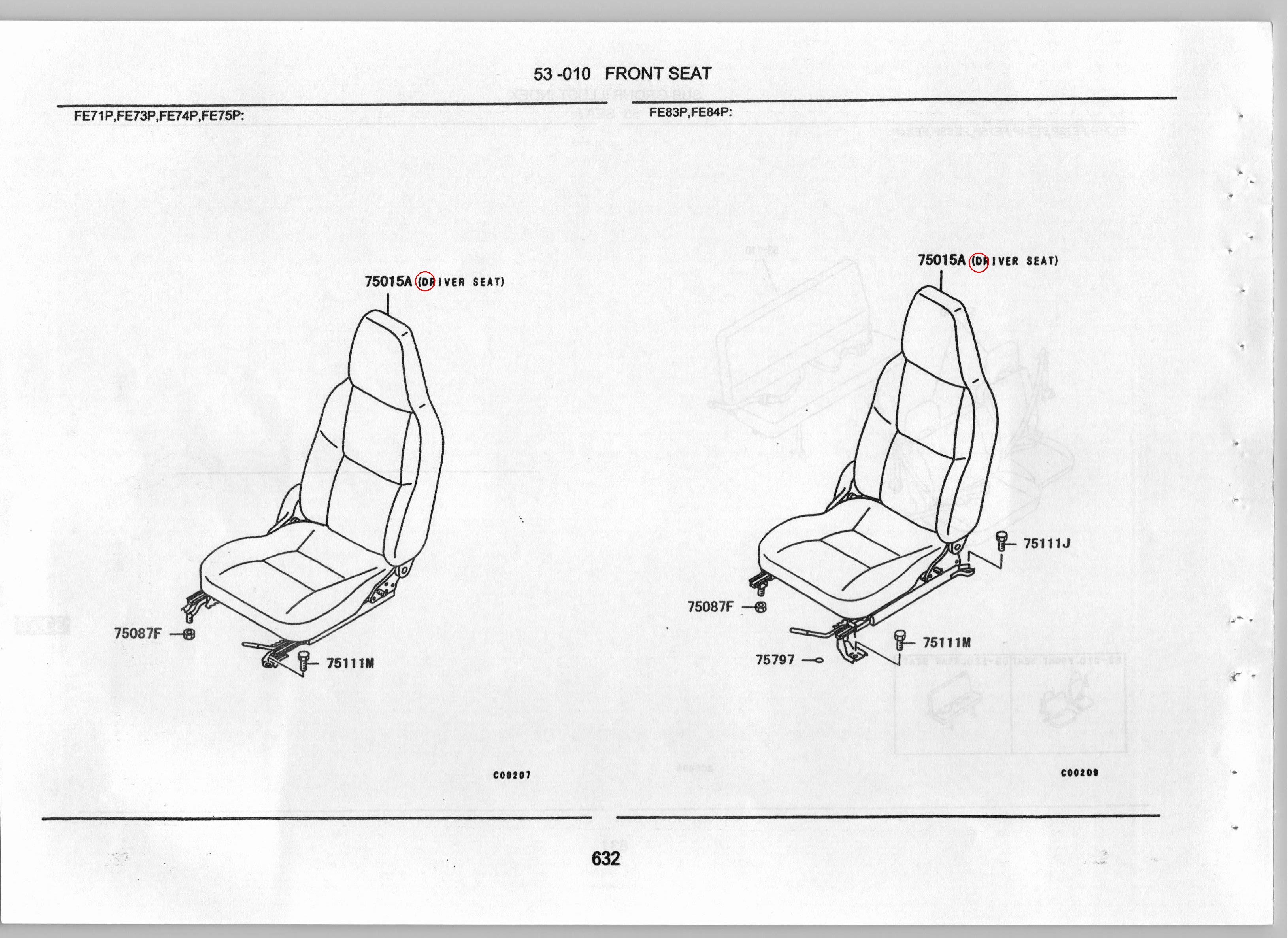 Diagram MK513152 SEAT ASSY, DRIVER - Mitsubishi