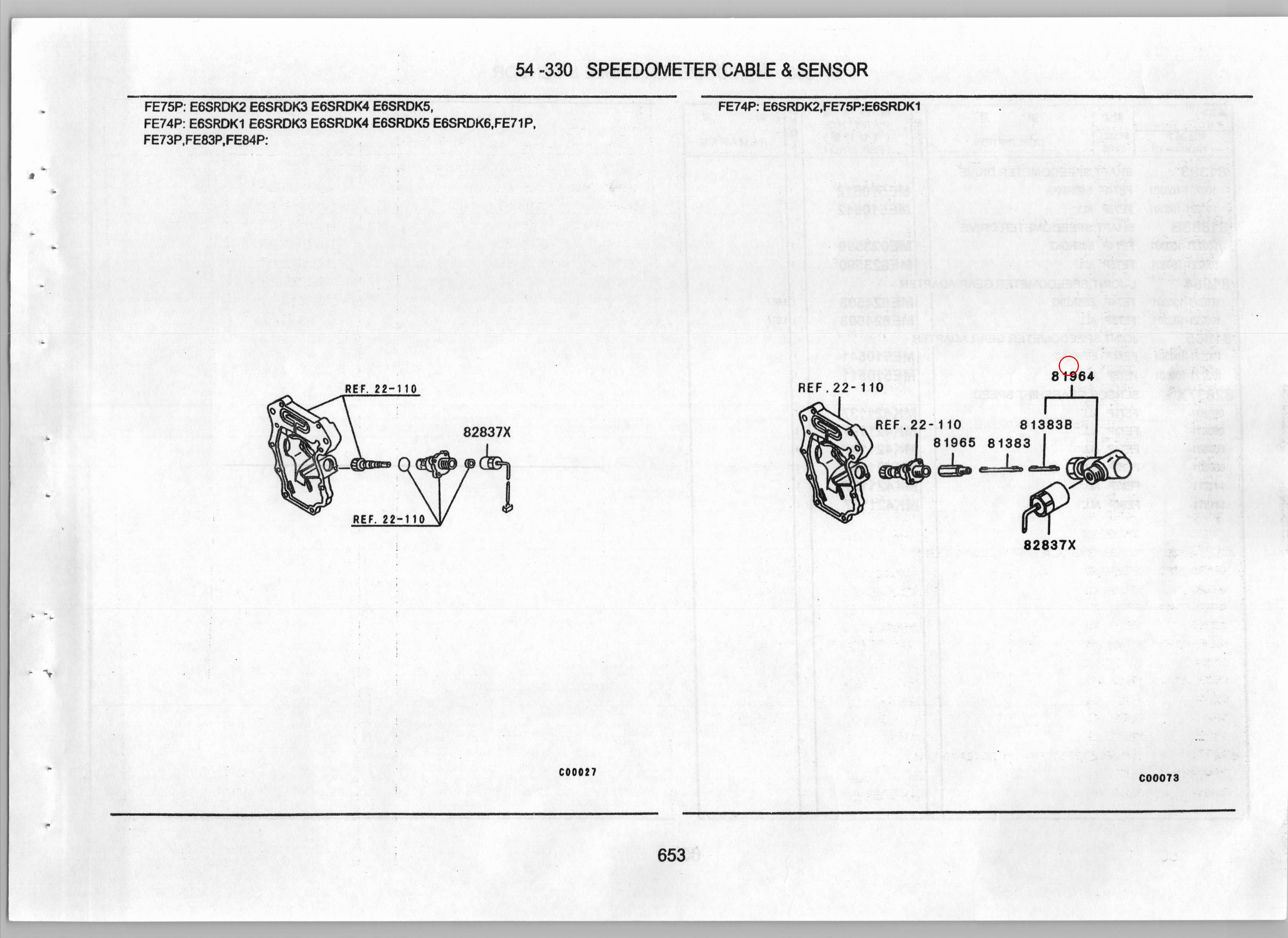 Diagram ME624503 L-JOINT,SPEEDOMETER GEAR ADAPTER - Mitsubishi