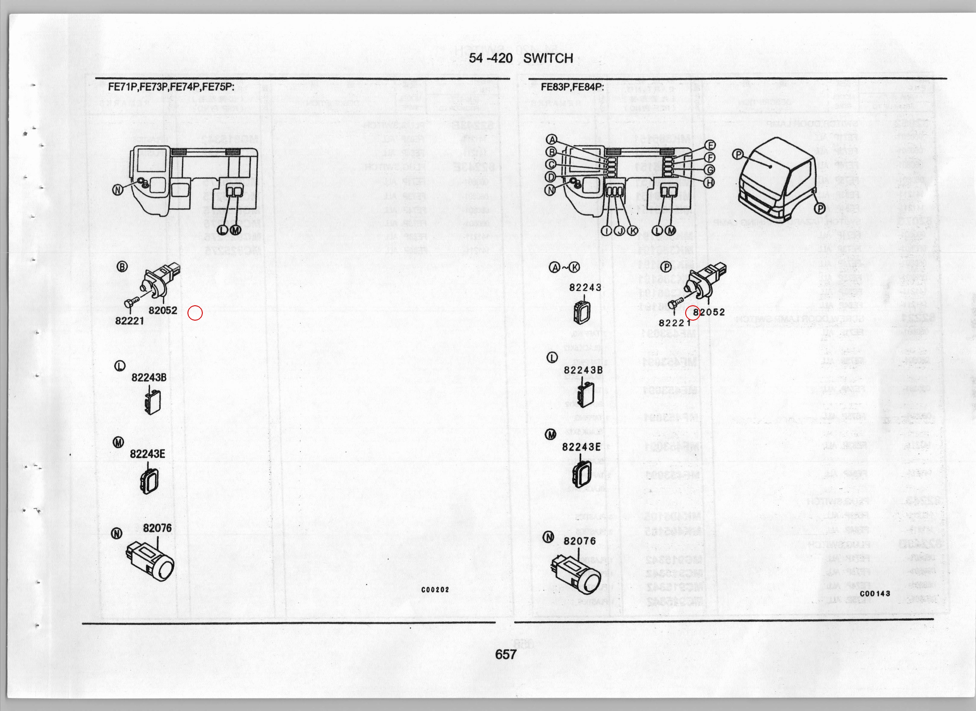 Diagram MK386151 SWITCH,DOOR LAMP - Mitsubishi