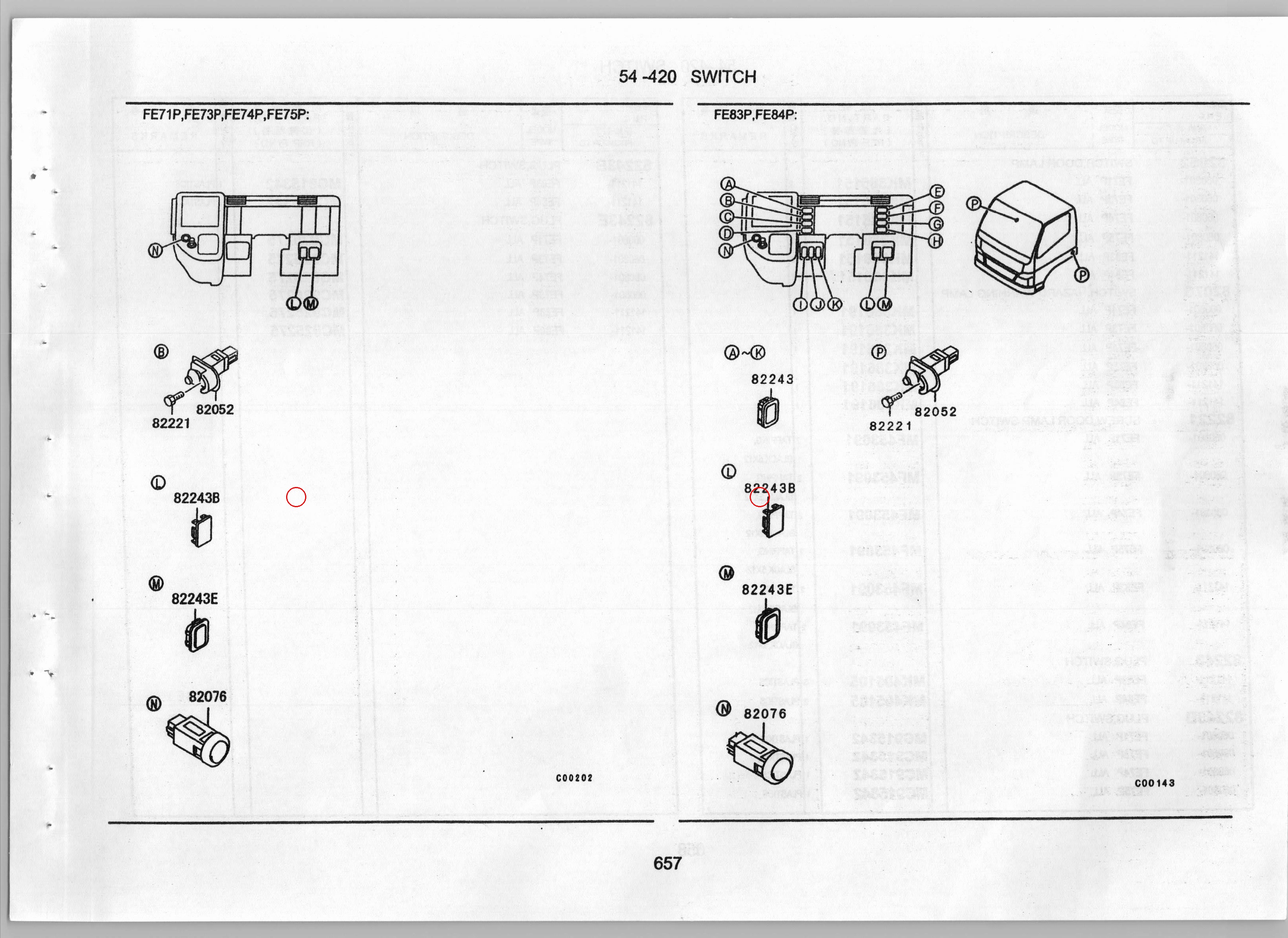 Diagram MC915342 PLUG,SWITCH - Mitsubishi