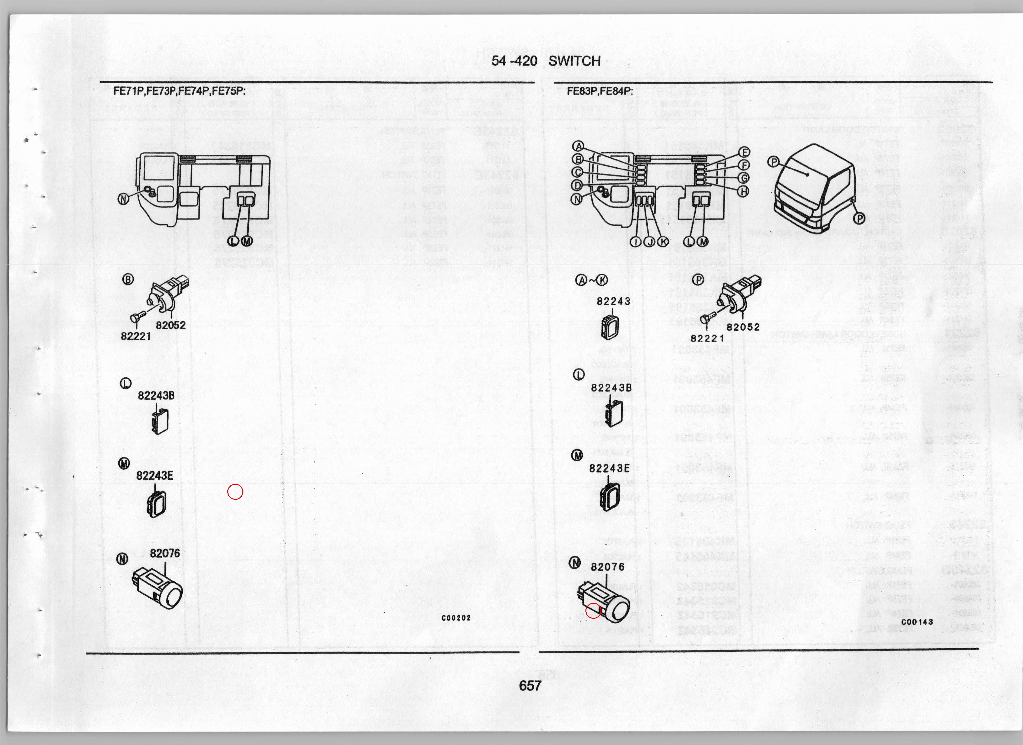 Diagram MC925275 PLUG,SWITCH - Mitsubishi