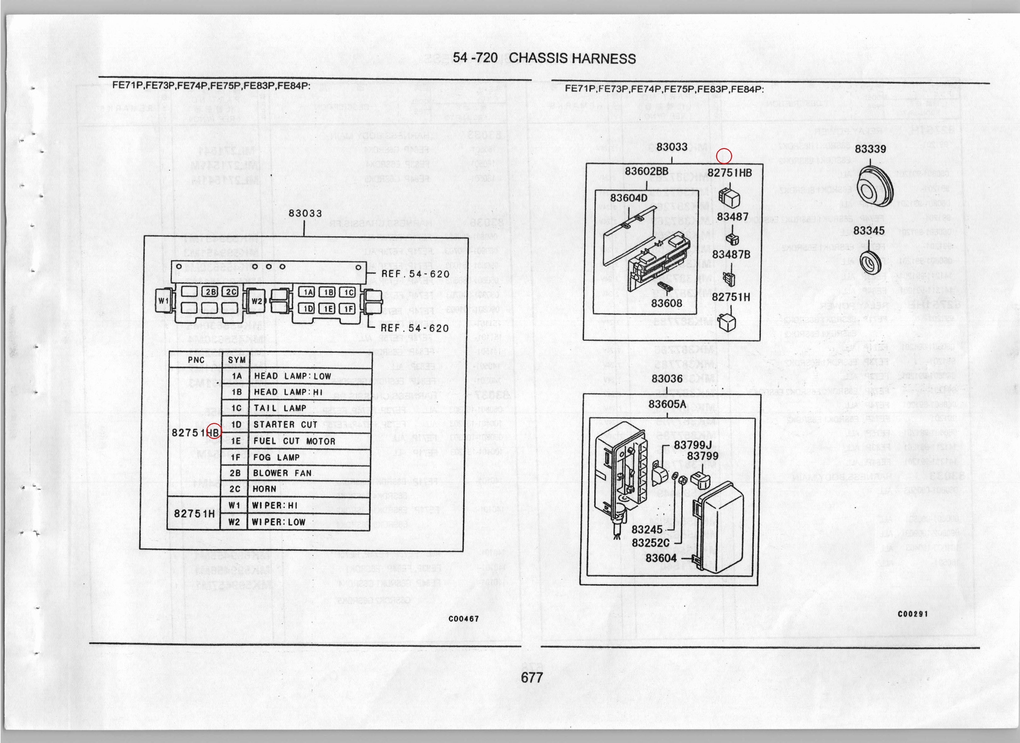 Diagram 1A HEAD LAMP: LOW - Mitsubishi