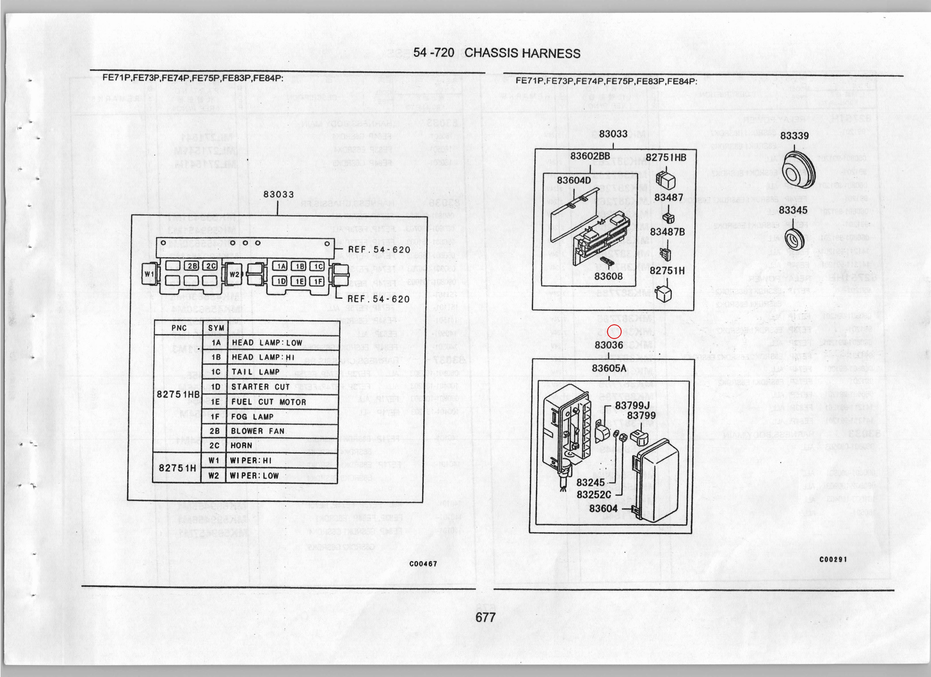 Diagram 83799 83036 - Mitsubishi