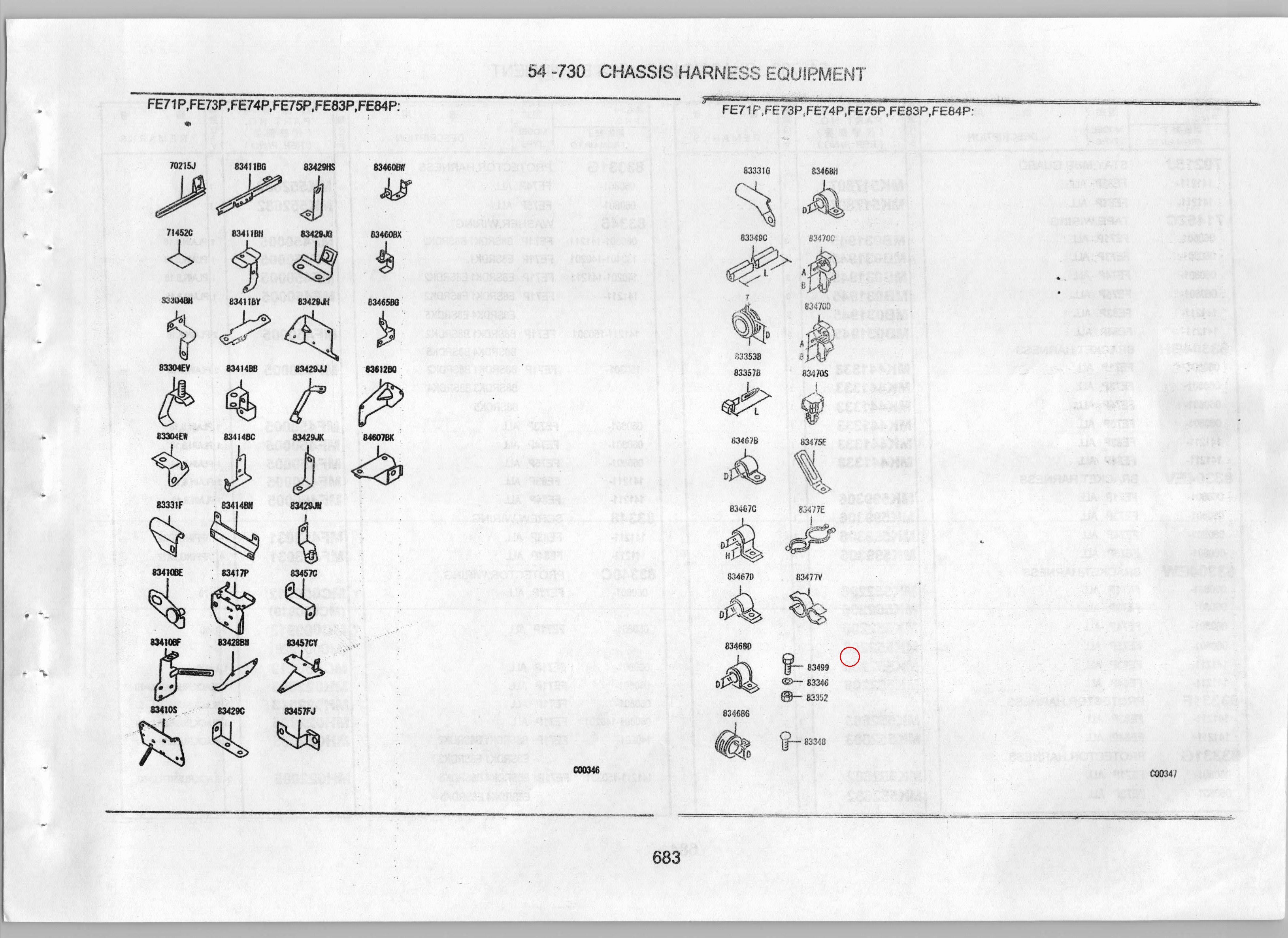 Diagram MH021502 CLIP,WIRING,NO.6 - Mitsubishi