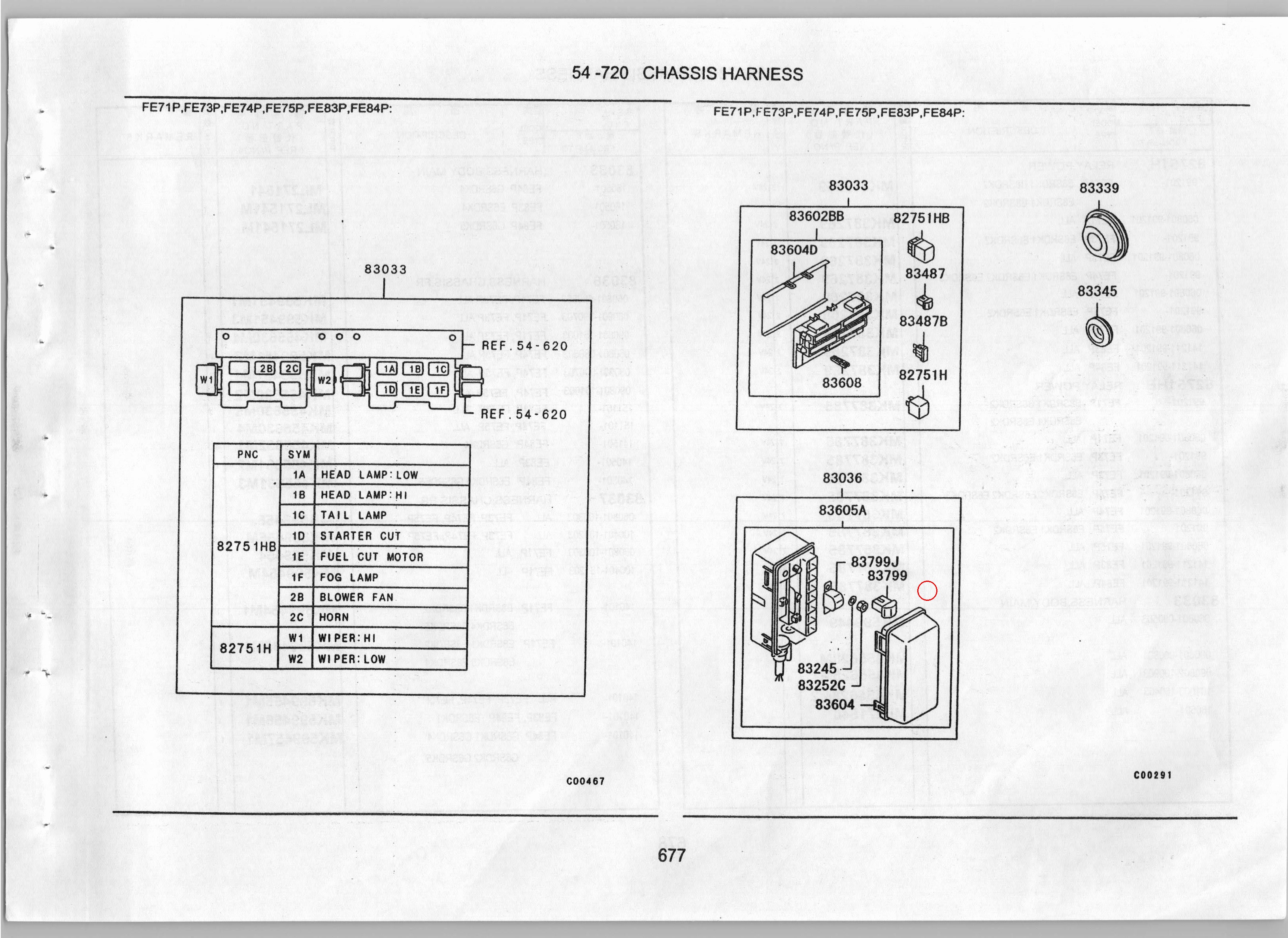 Diagram MH056169 FUSIBLE LINK - Mitsubishi