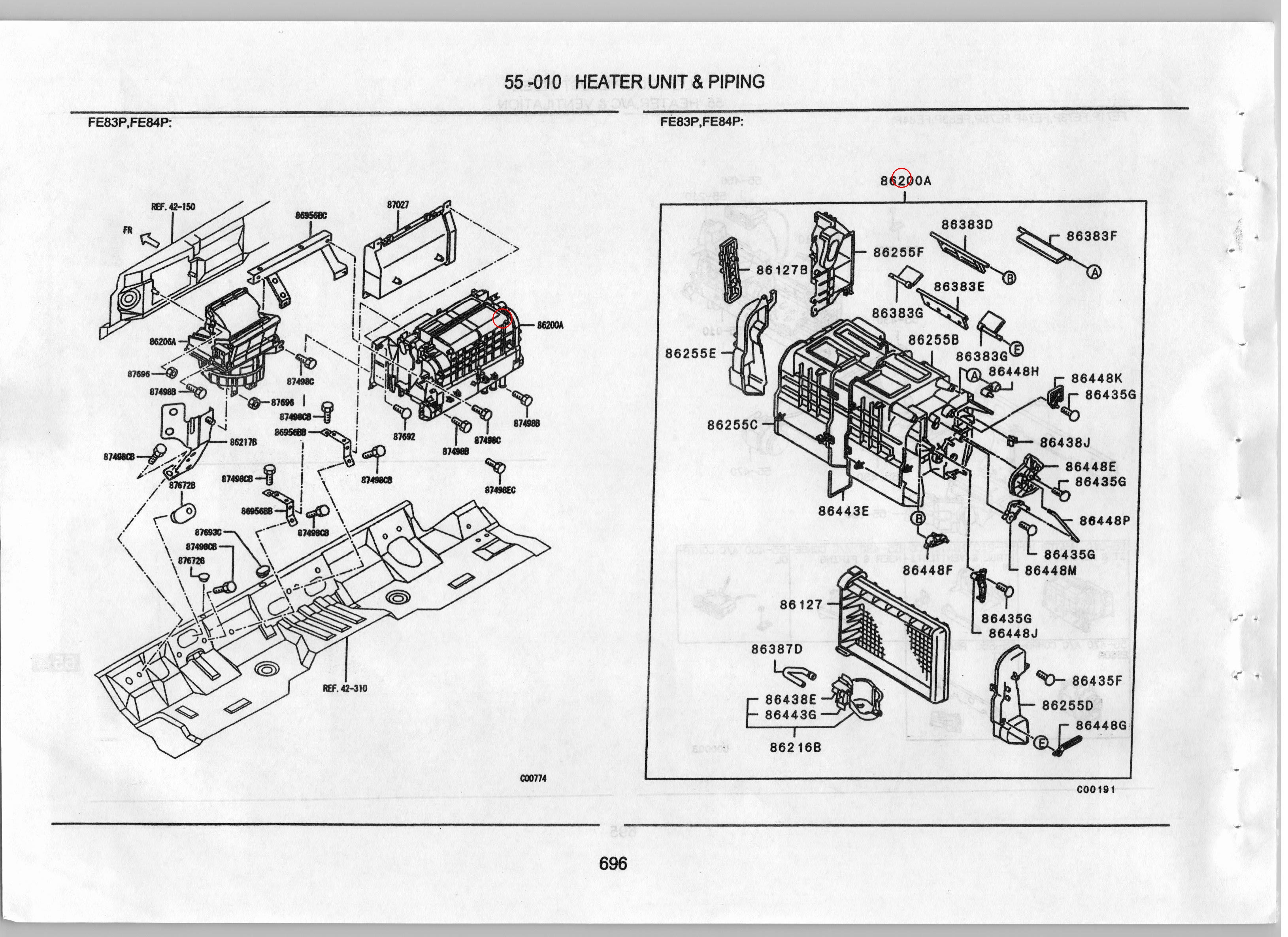 Diagram MK447880 HEATER ASSY - Mitsubishi