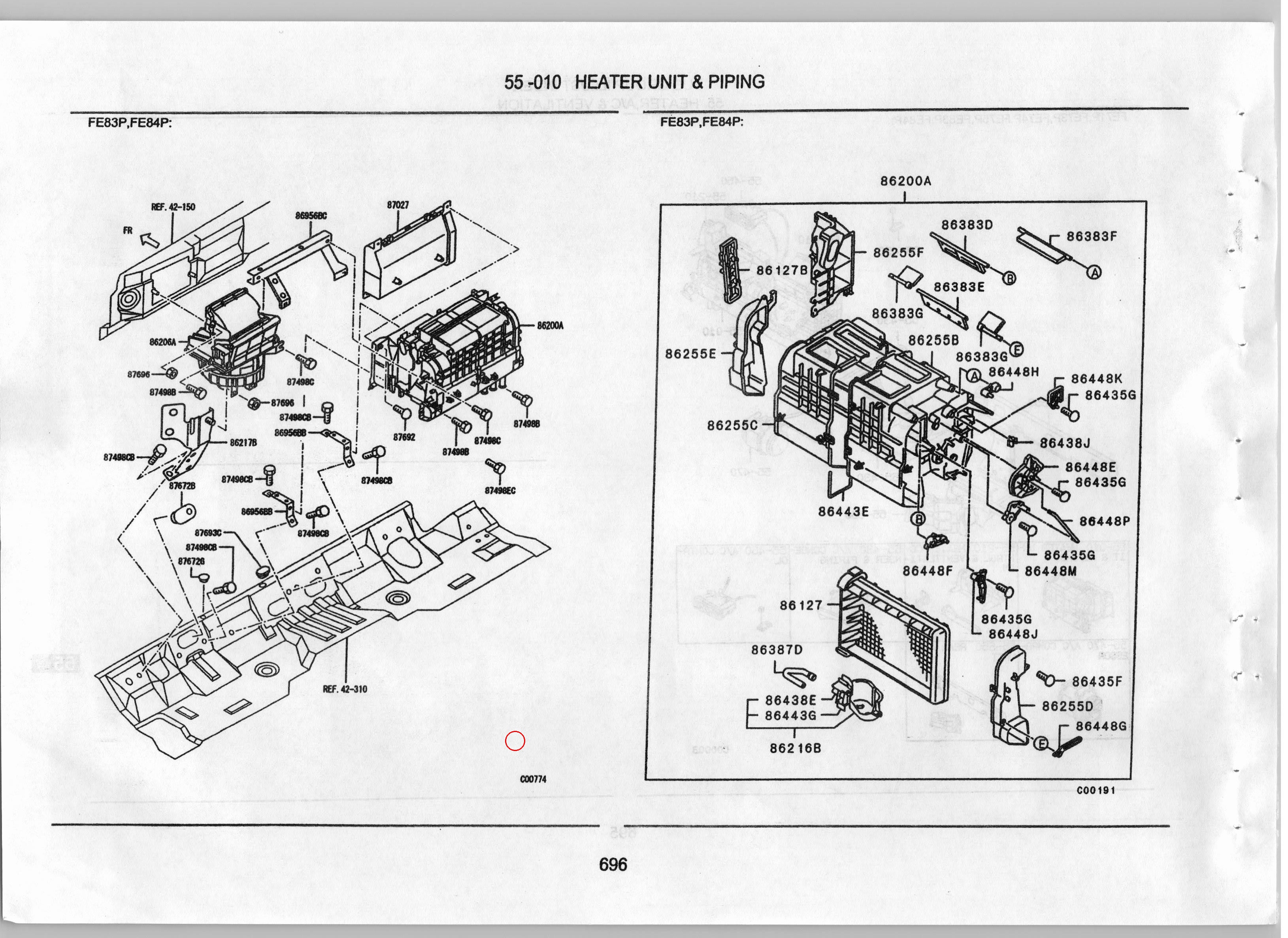 Diagram MK405328 PIPE, HEATER WATER - Mitsubishi
