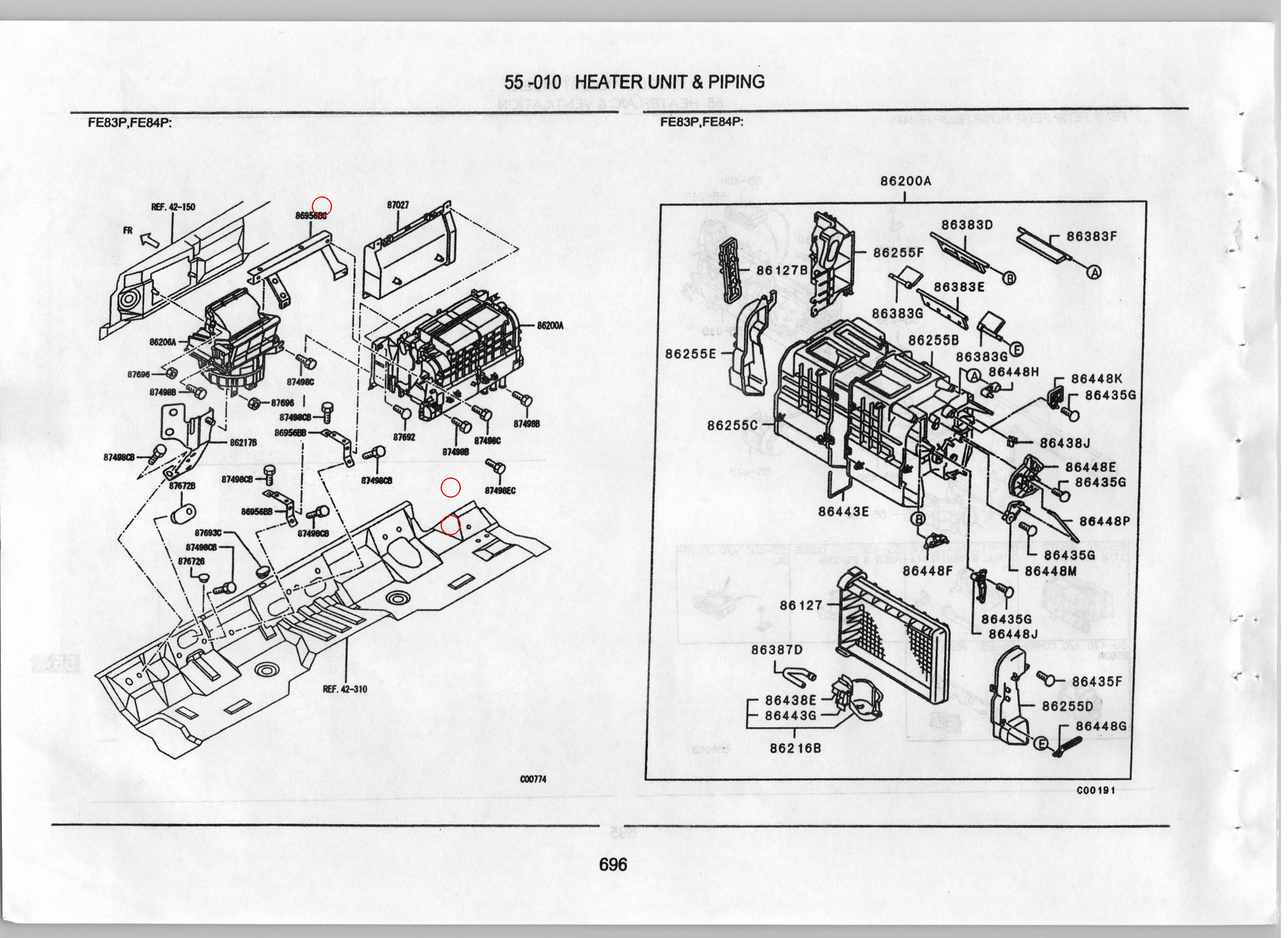 Diagram MK405324 BRACKET,HEATER PIPING - Mitsubishi