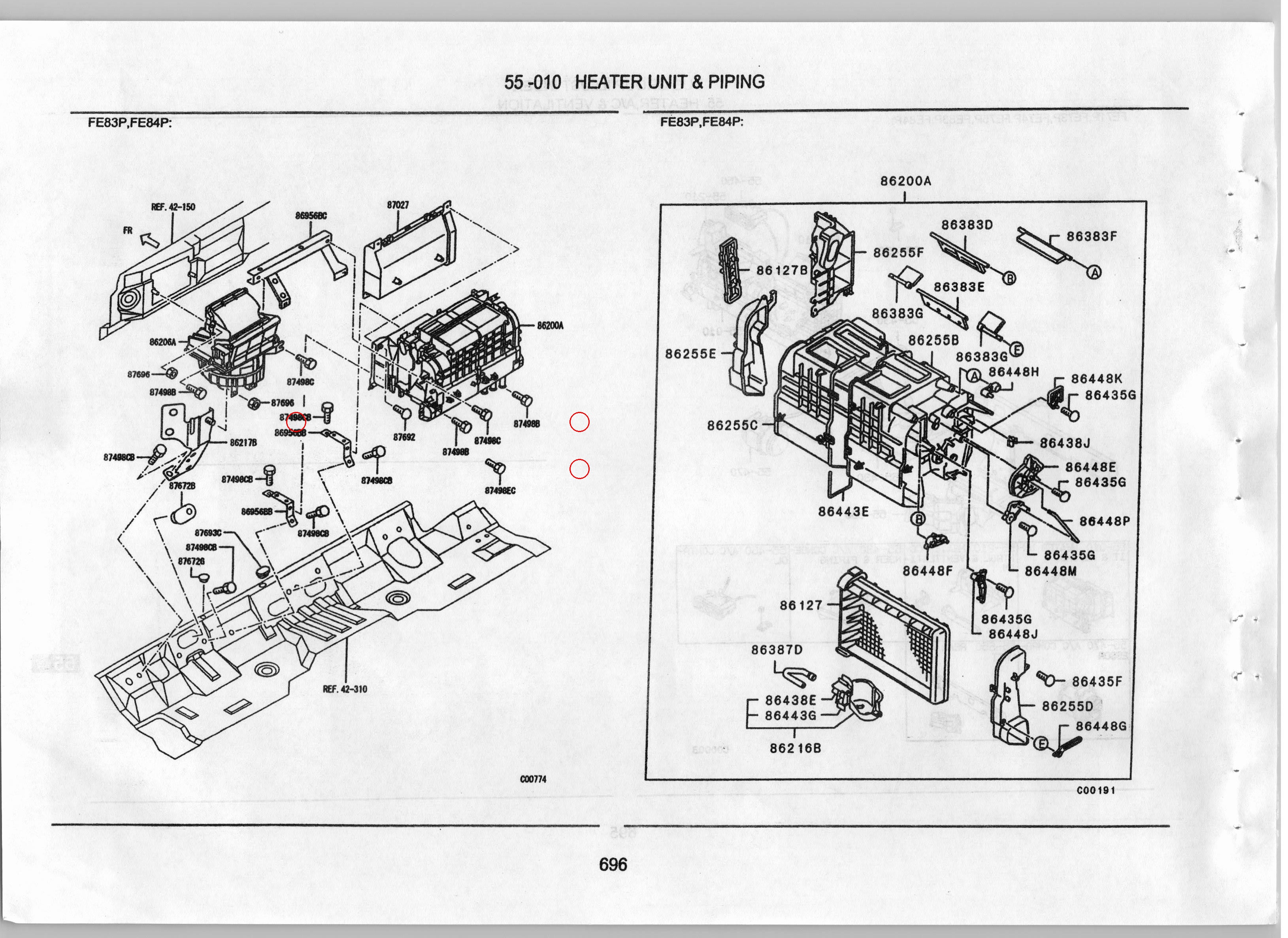 Diagram MH001272 BOLT,A/C - Mitsubishi