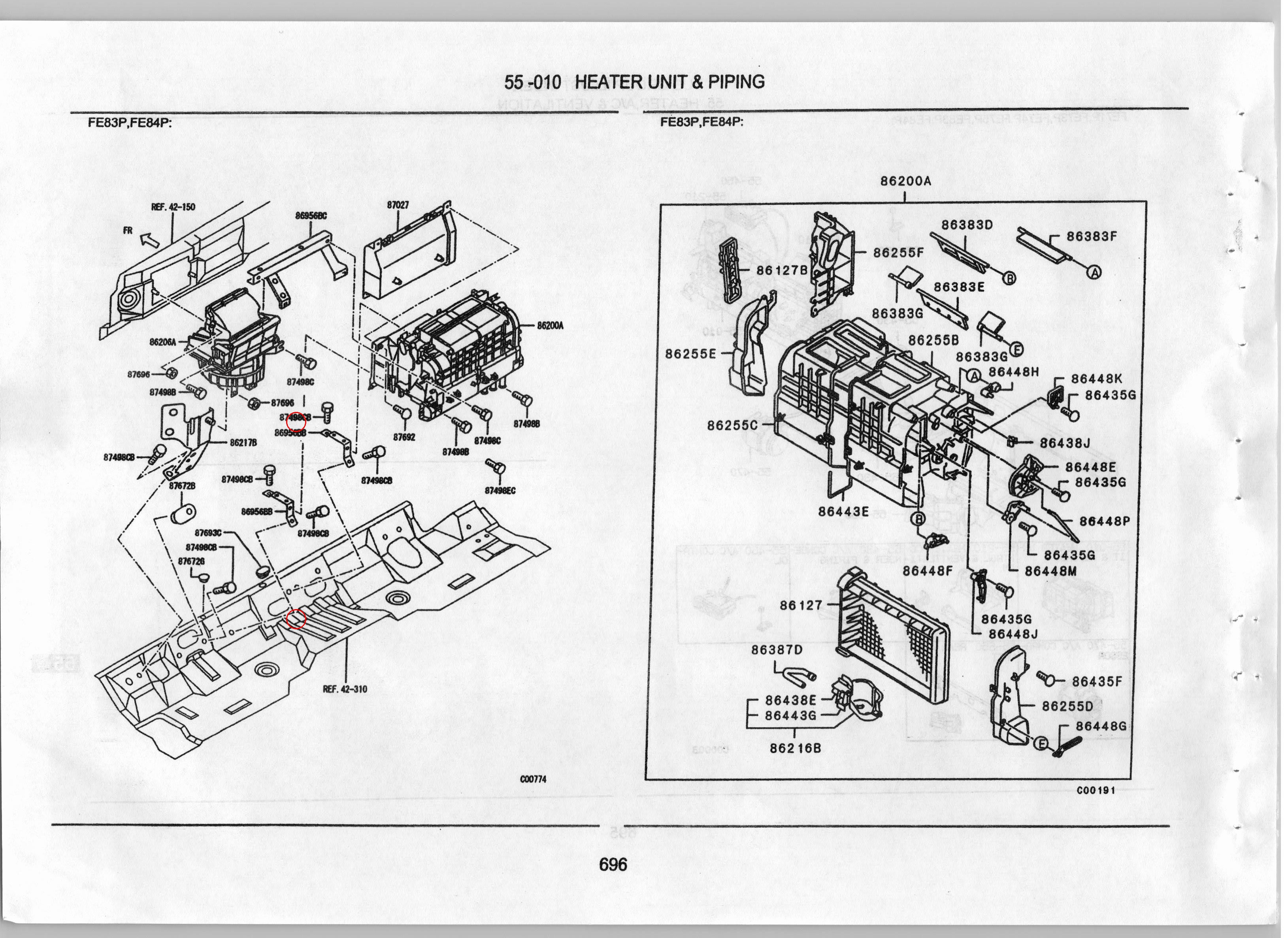 Diagram MK447856 GROMMET,A/C - Mitsubishi