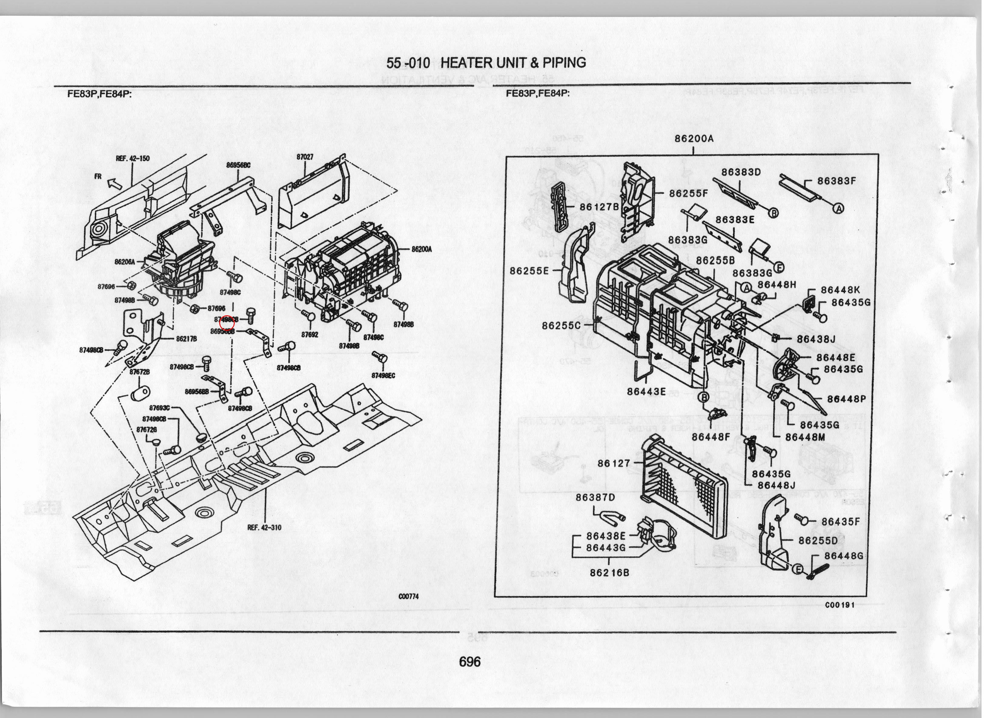 Diagram MB269567 PLUG,A/C - Mitsubishi