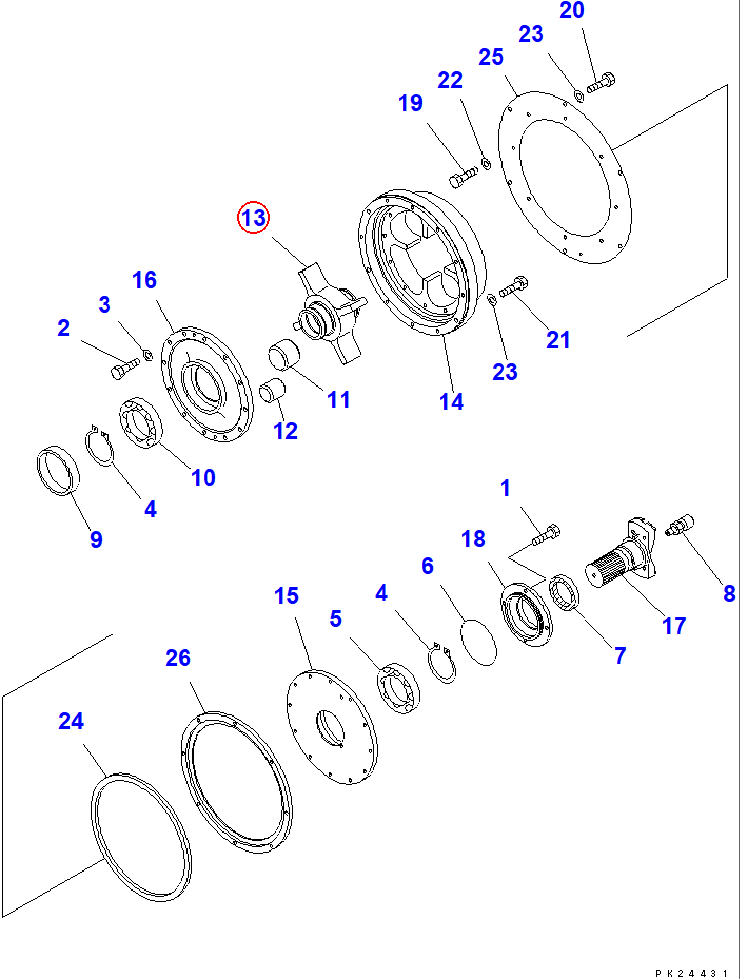 Diagram 421-12-12730 BODY - Komatsu
