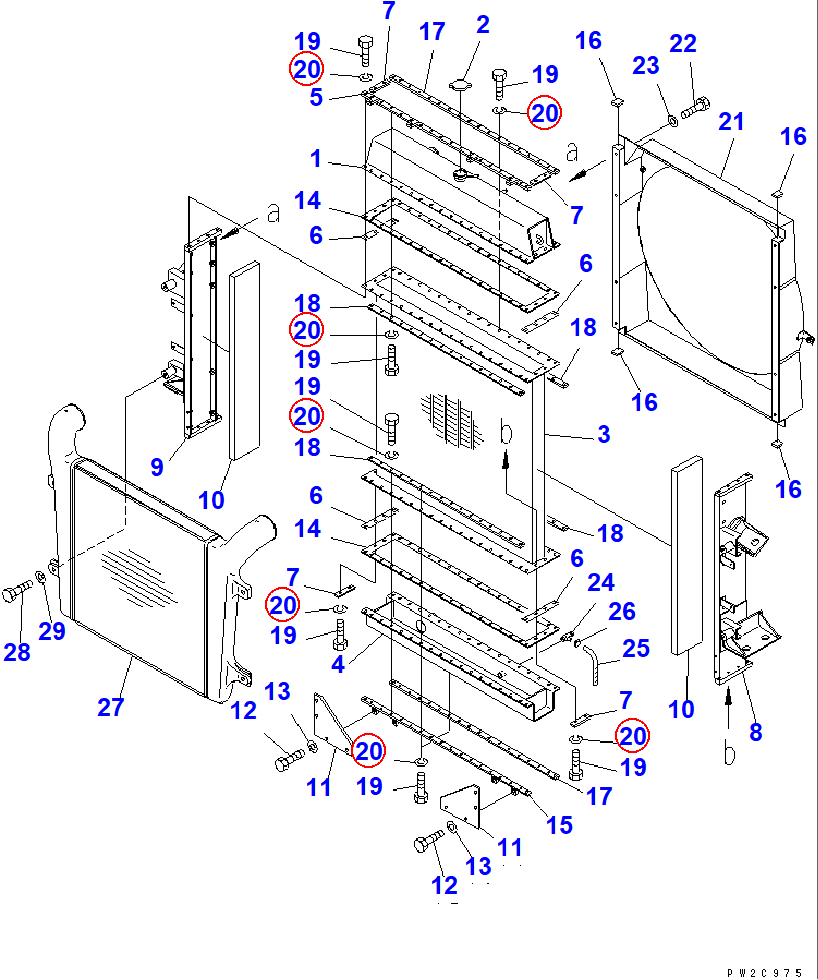 Diagram 01602-21030 WASHER - Komatsu