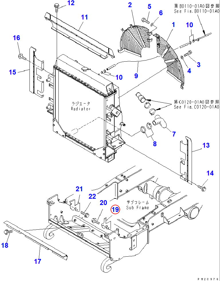 Diagram 56D-03-11852 PLATE - Komatsu
