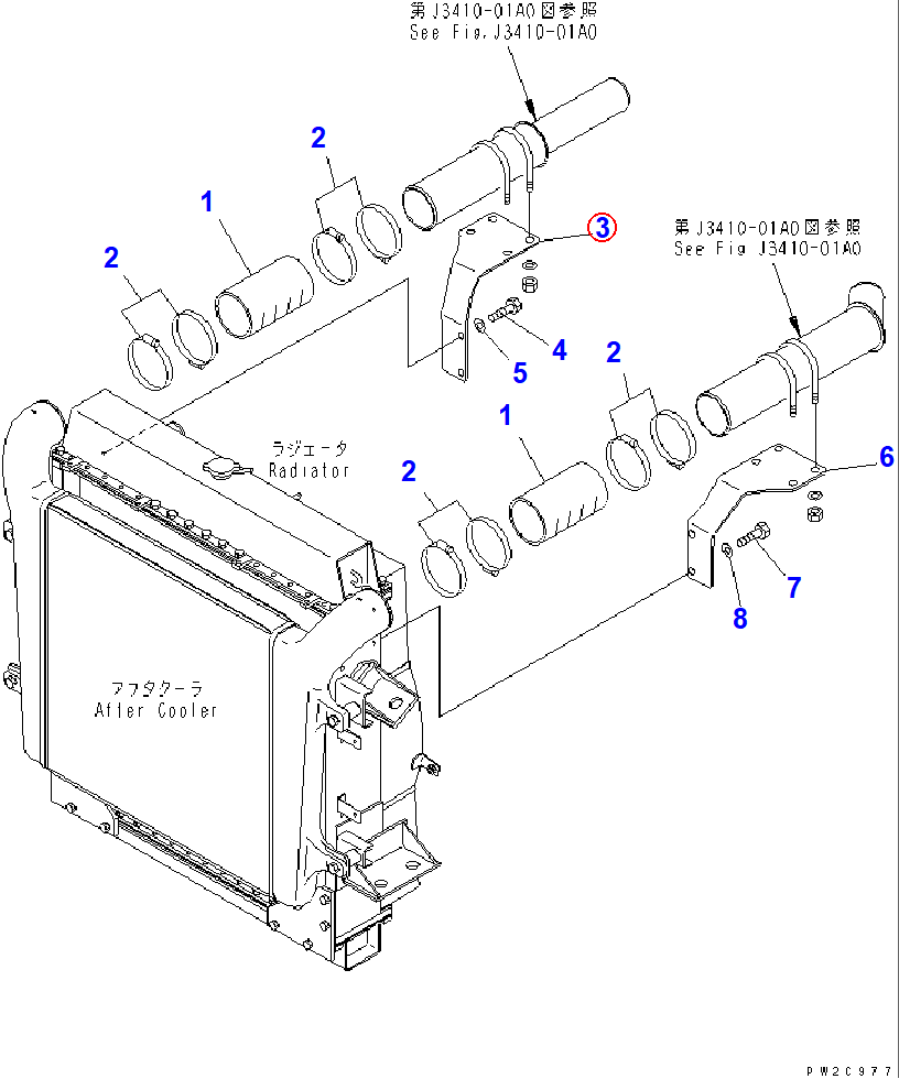Diagram 56D-02-12231 BRACKET - Komatsu