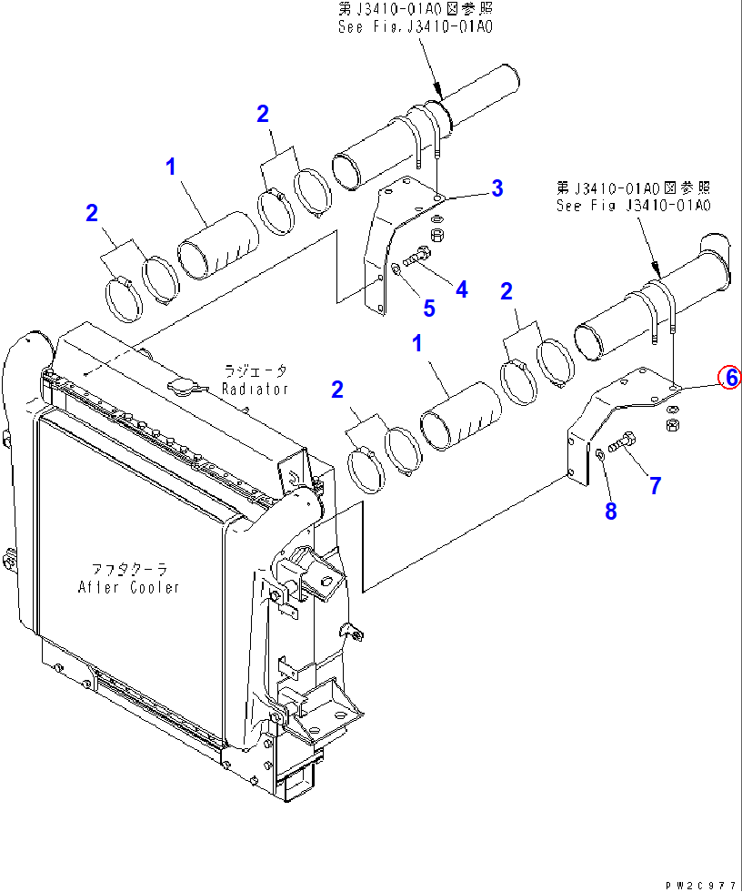 Diagram 56D-02-12241 BRACKET - Komatsu
