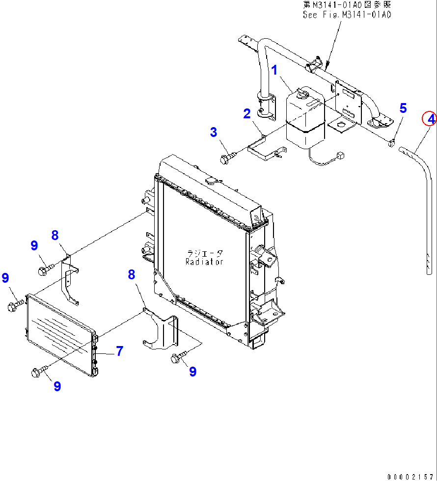 Diagram 568-03-11630 TUBE - Komatsu