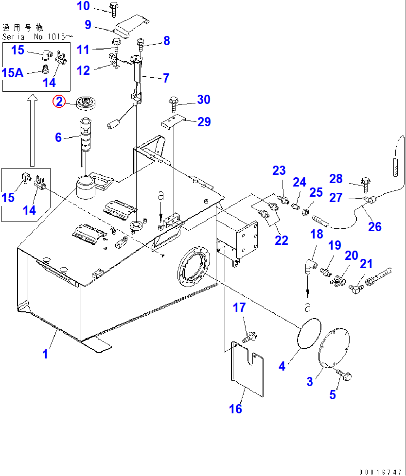 Diagram 423-04-11362 CAP - Komatsu