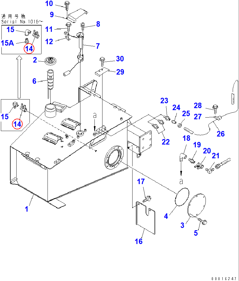 Diagram 07700-50240 VALVE - Komatsu