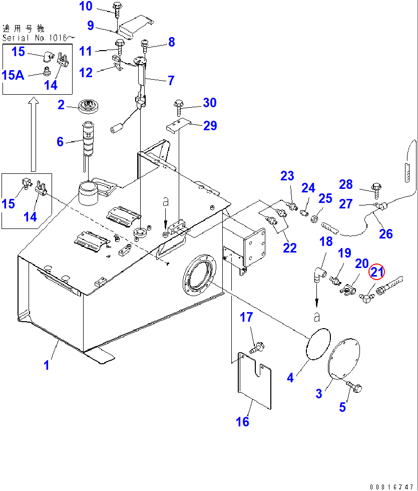 Diagram 566-35-14410 ELBOW - Komatsu