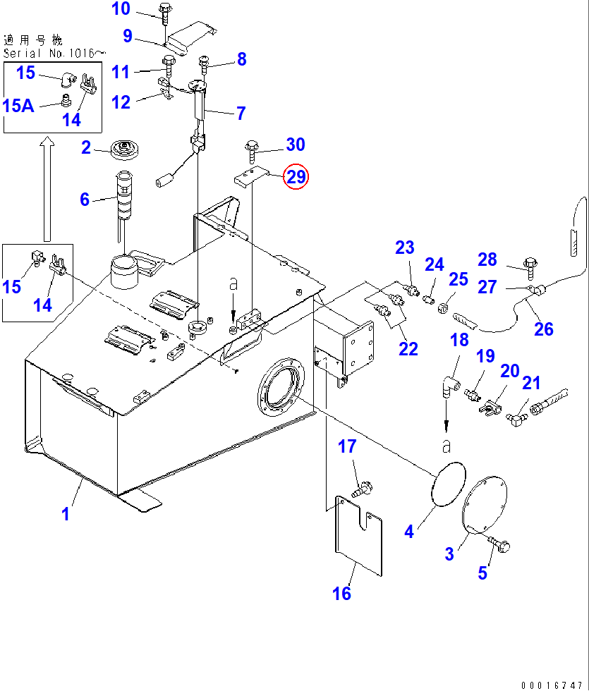 Diagram 566-04-13270 COVER - Komatsu