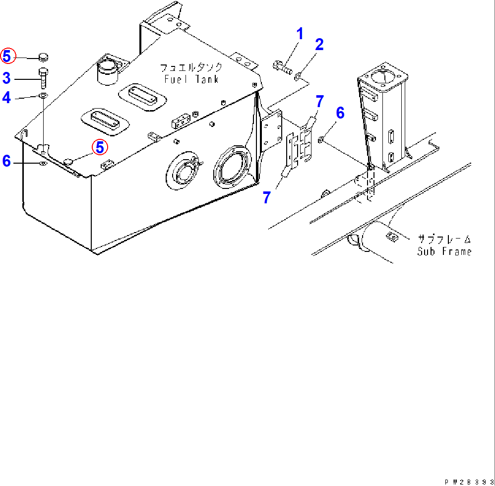 Diagram 09415-03614 CAP - Komatsu