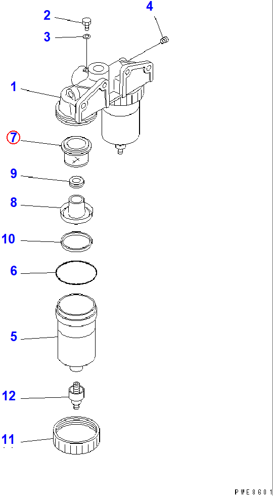 Diagram 600-311-9971 SCREEN - Komatsu