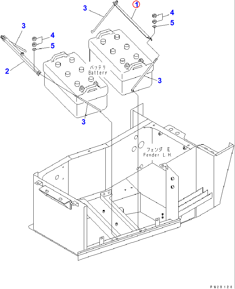 Diagram 421-06-11221 HOLDER - Komatsu
