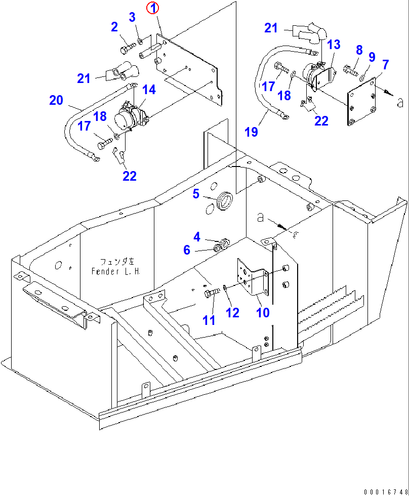 Diagram 56D-06-14321 PLATE - Komatsu
