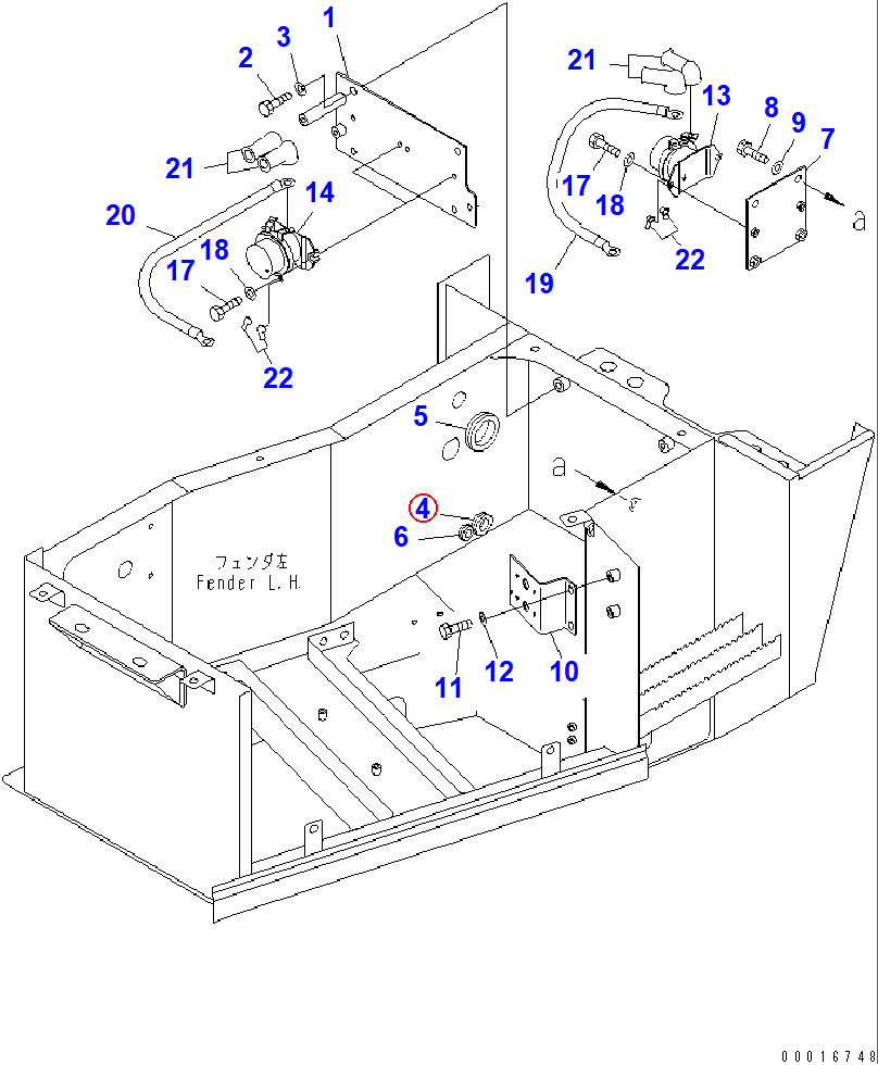 Diagram 08037-02512 GROMMET - Komatsu