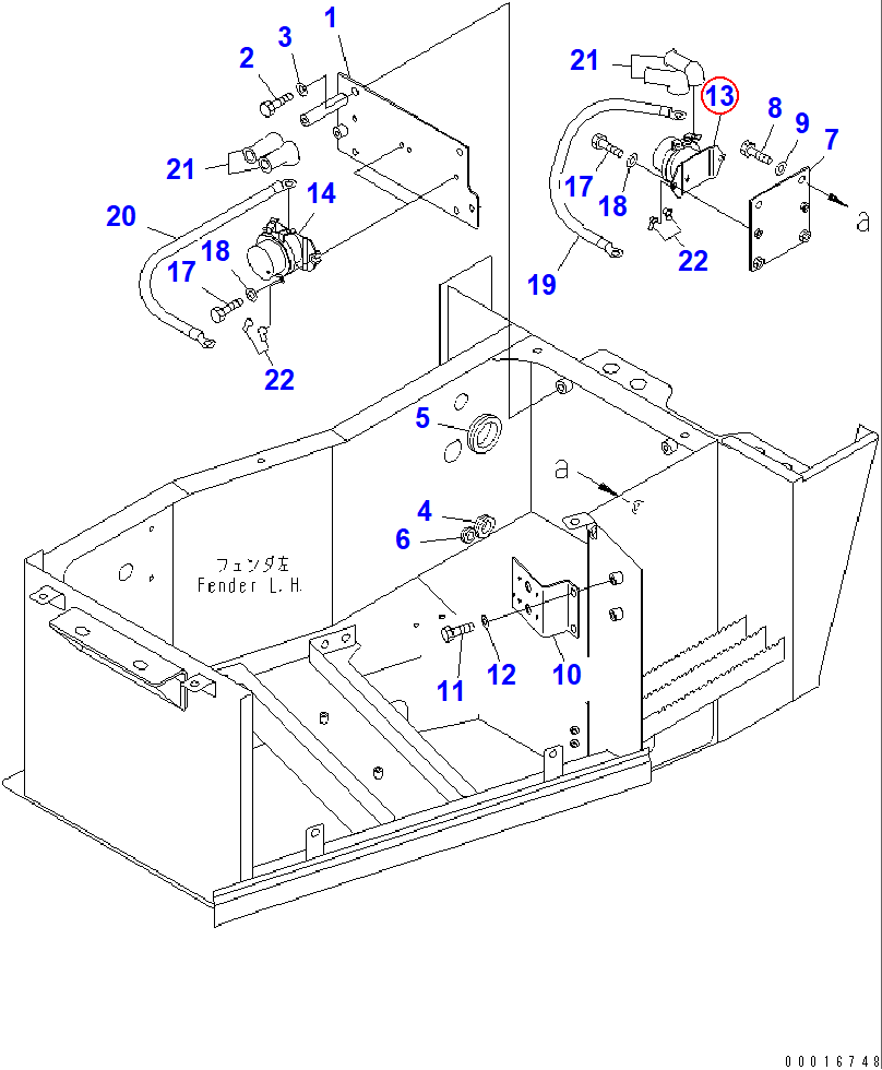 Diagram 08088-30000 SWITCH - Komatsu