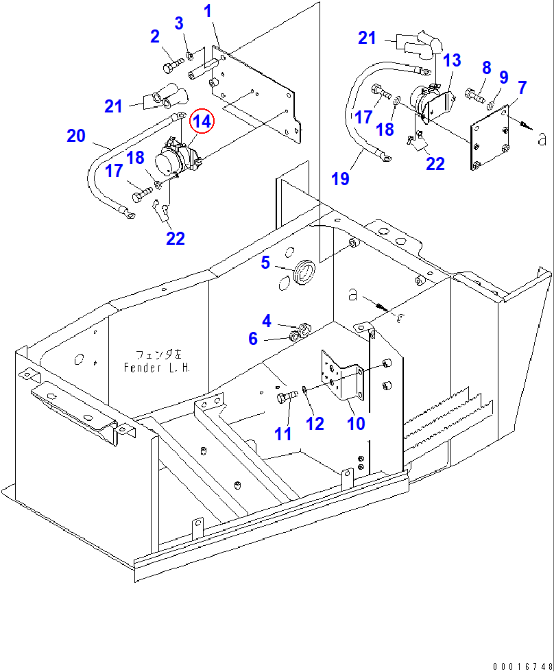 Diagram 561-06-61510 RELAY - Komatsu