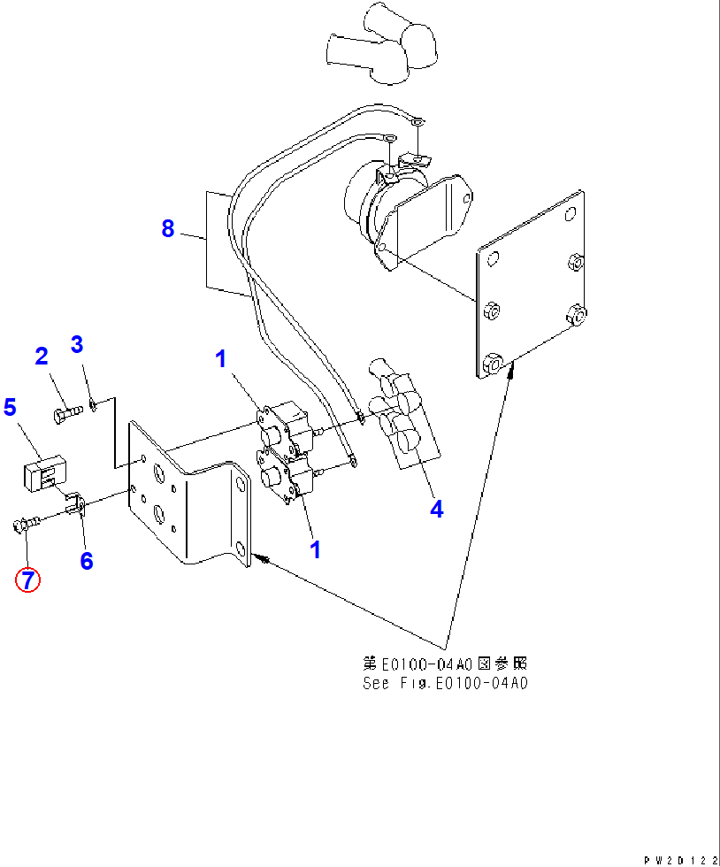 Diagram 01023-20616 SCREW - Komatsu