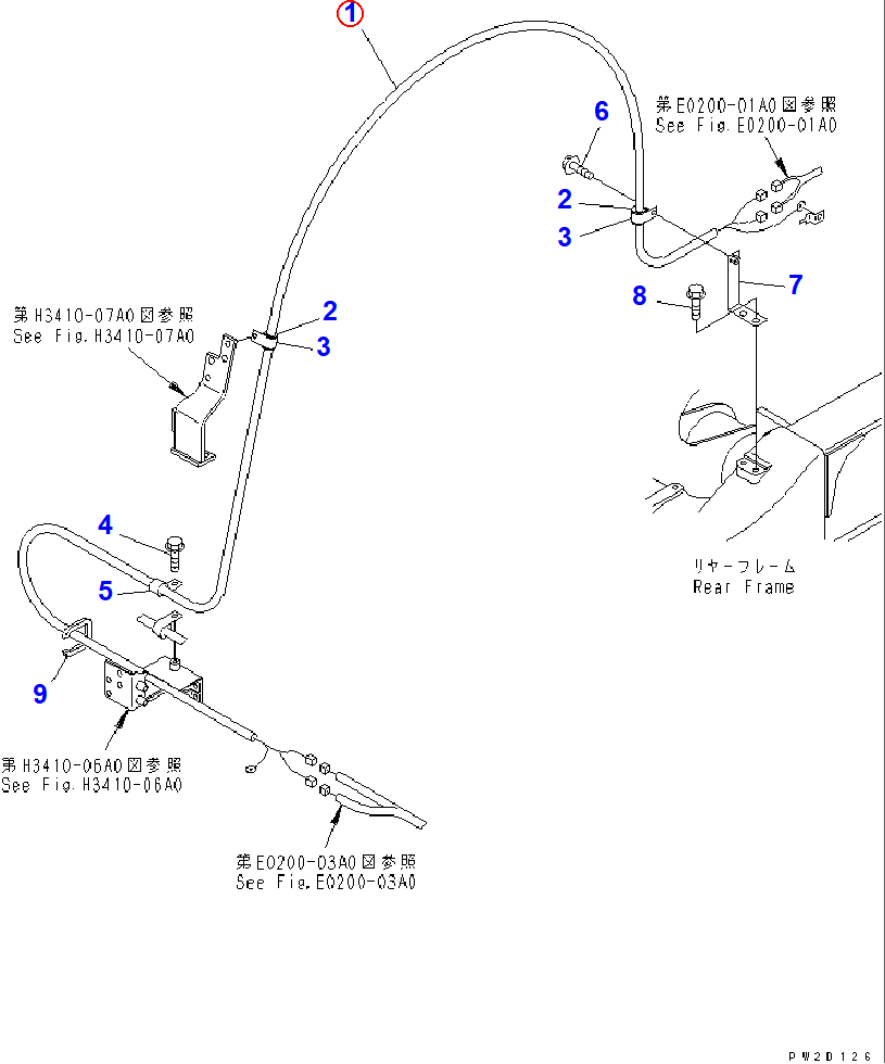Diagram 56D-06-11433 WIRING HARNESS - Komatsu