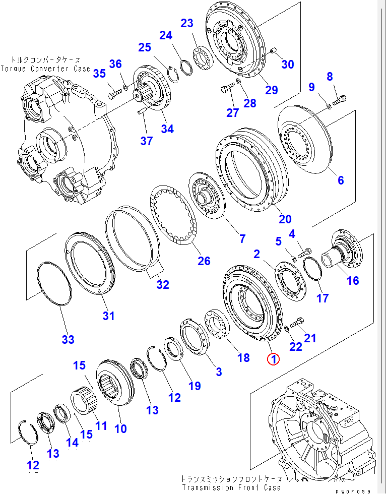 Diagram 711-85-11121 PUMP - Komatsu