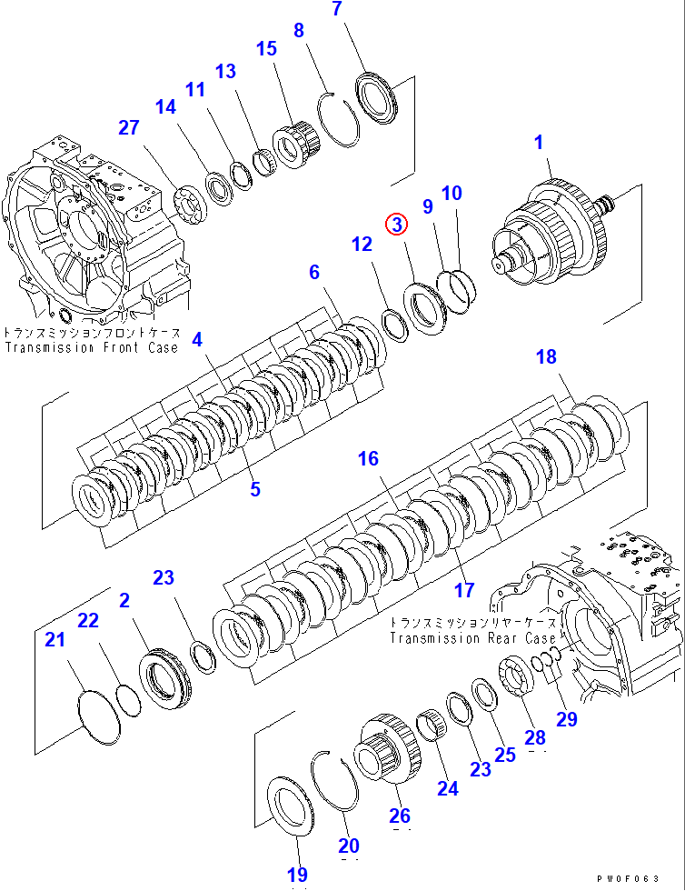 Diagram 56D-15-12680 PISTON - Komatsu