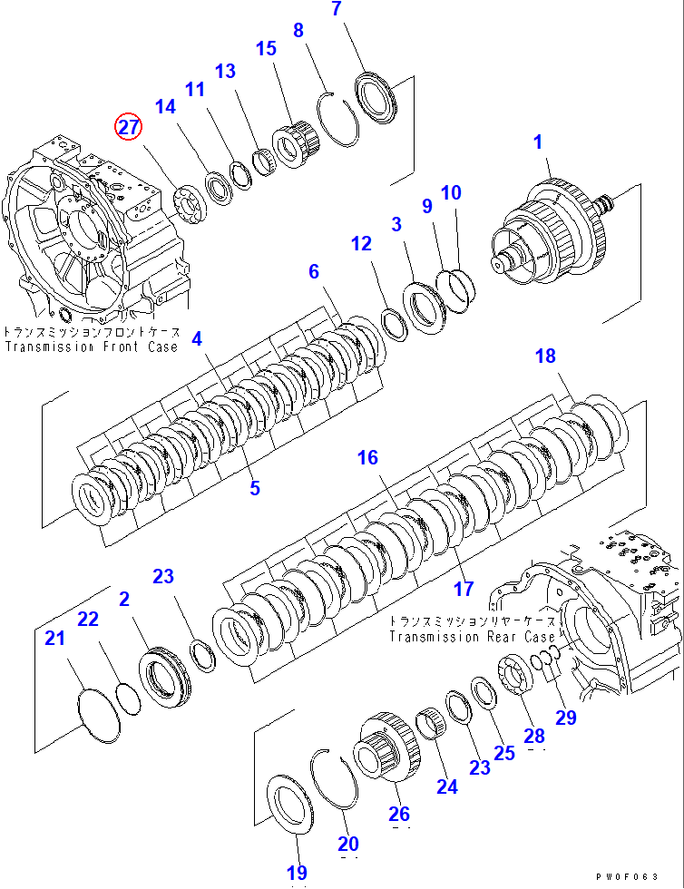Diagram 06002-30311 BEARING - Komatsu